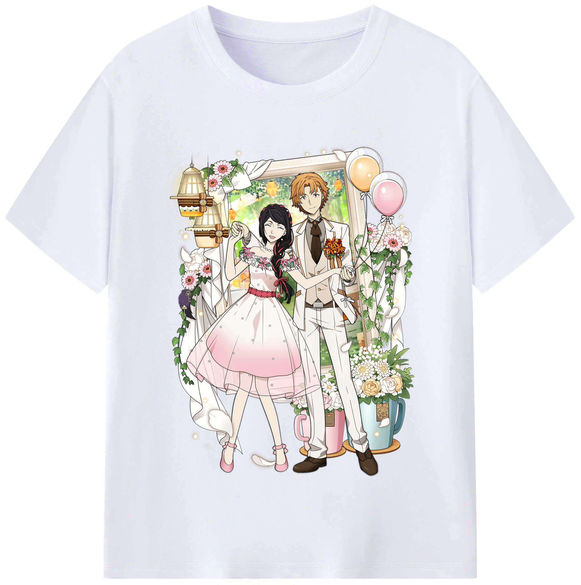 （画像用） 文豪ストレイドッグス Bungo Stray Dogs レディースカジュアルプリントTシャツ（綿100％）
