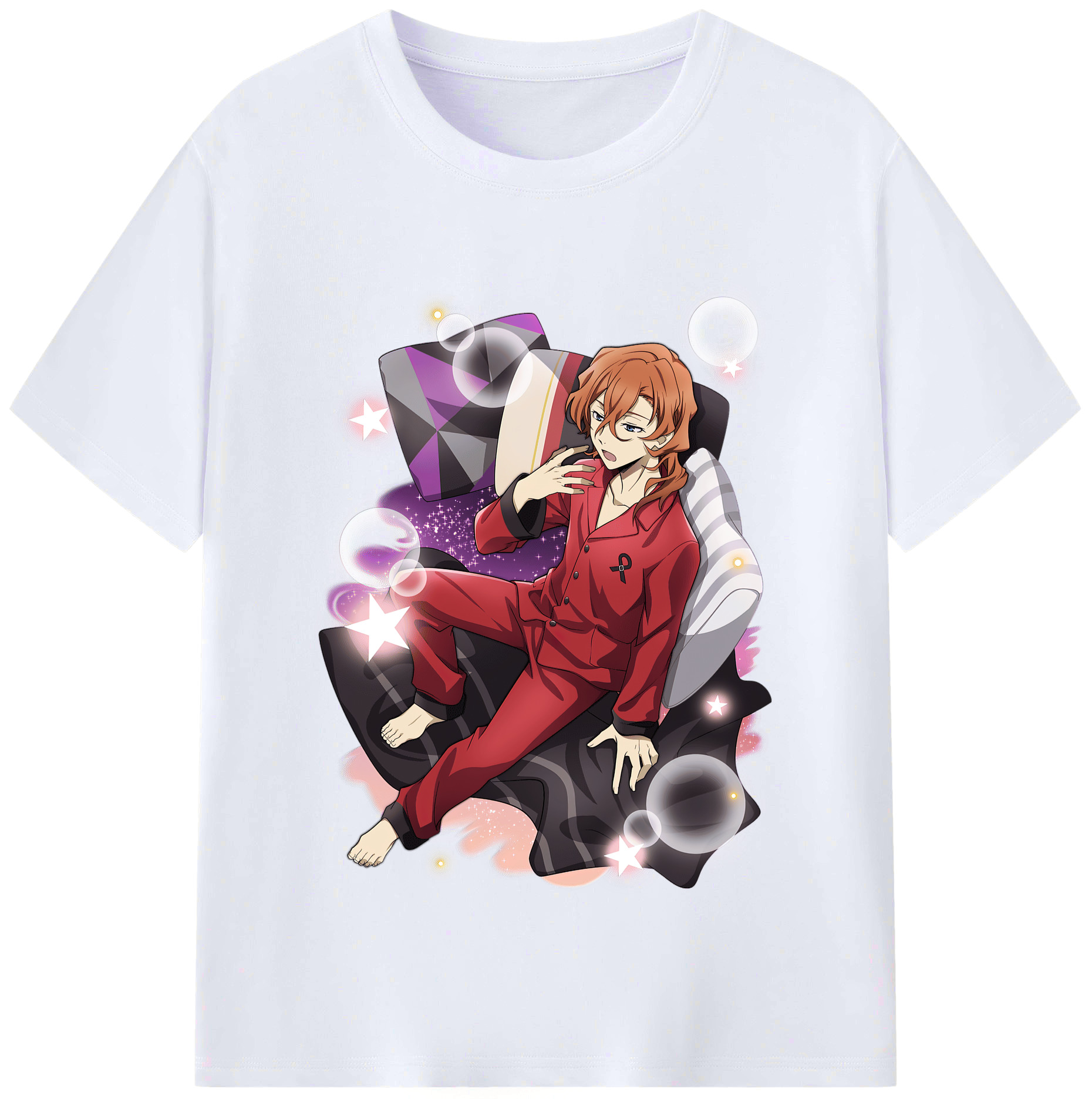 （画像用） 文豪ストレイドッグス Bungo Stray Dogs レディースカジュアルプリントTシャツ（綿100％）