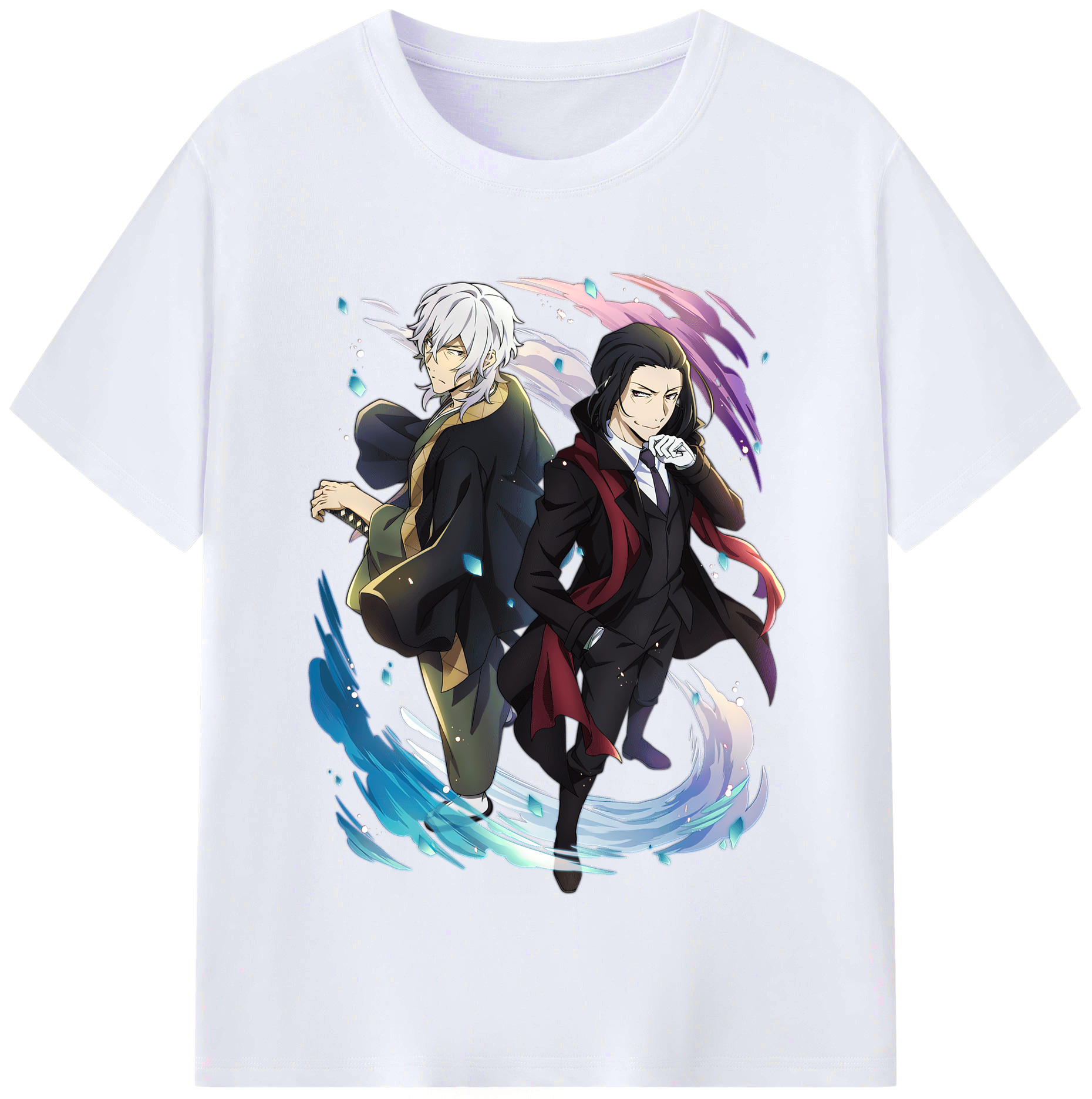 （画像用） 文豪ストレイドッグス Bungo Stray Dogs レディースカジュアルプリントTシャツ（綿100％）