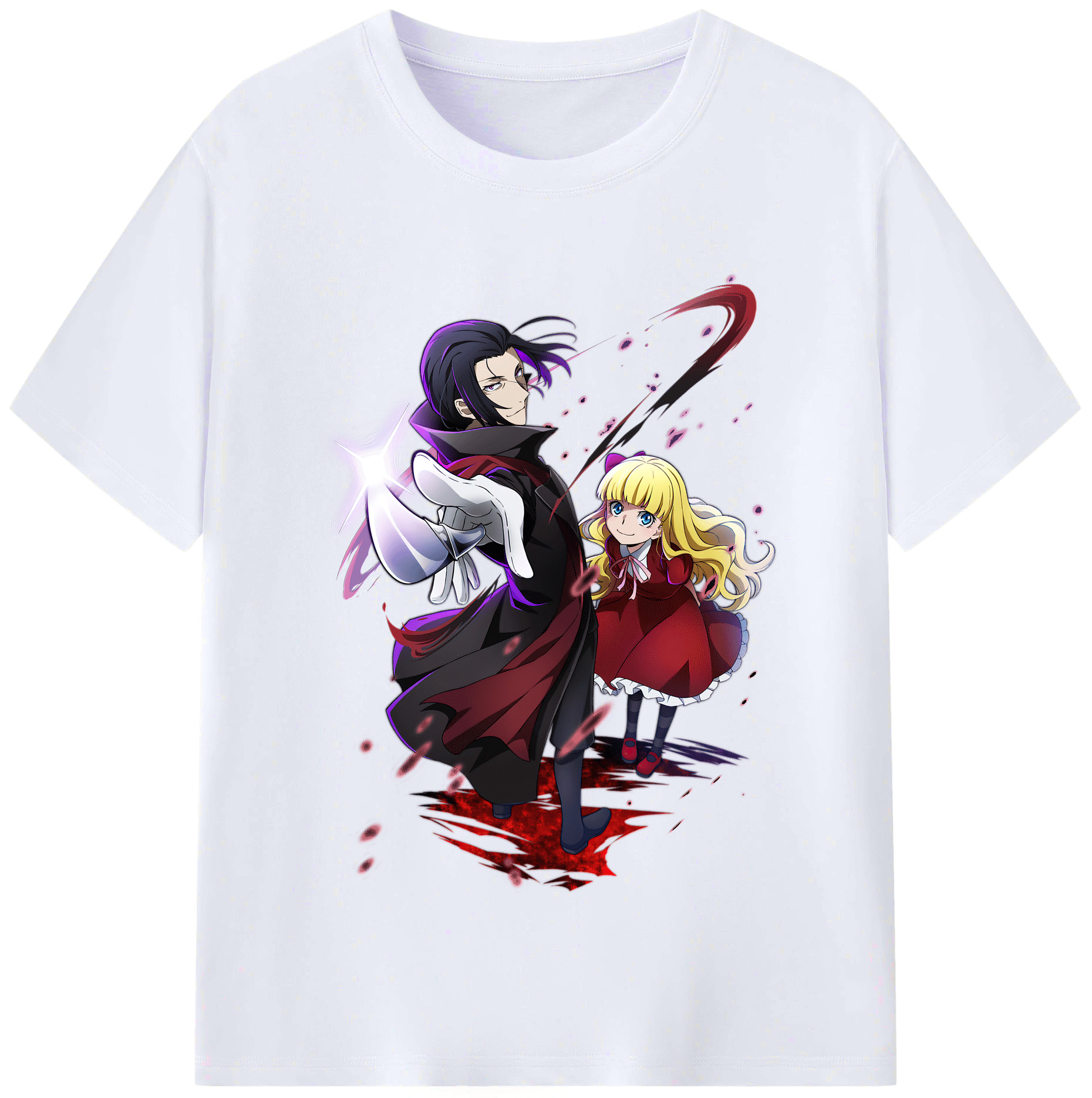 （画像用） 文豪ストレイドッグス Bungo Stray Dogs レディースカジュアルプリントTシャツ（綿100％）
