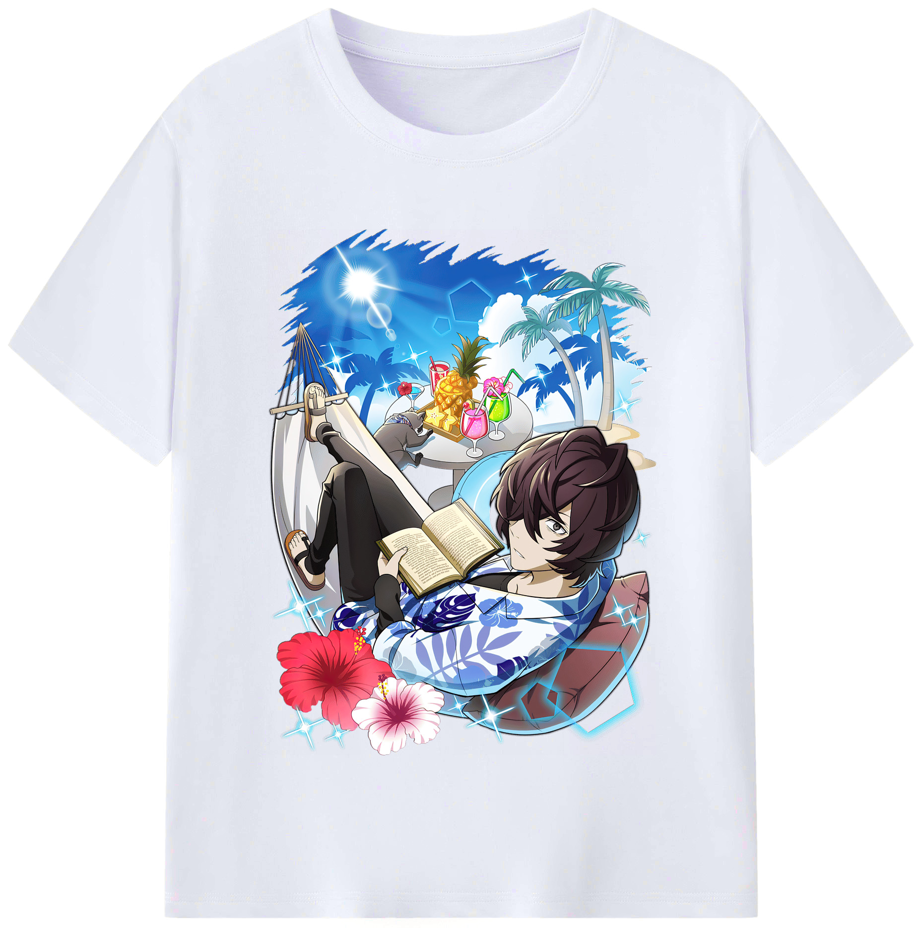 （画像用） 文豪ストレイドッグス Bungo Stray Dogs レディースカジュアルプリントTシャツ（綿100％）