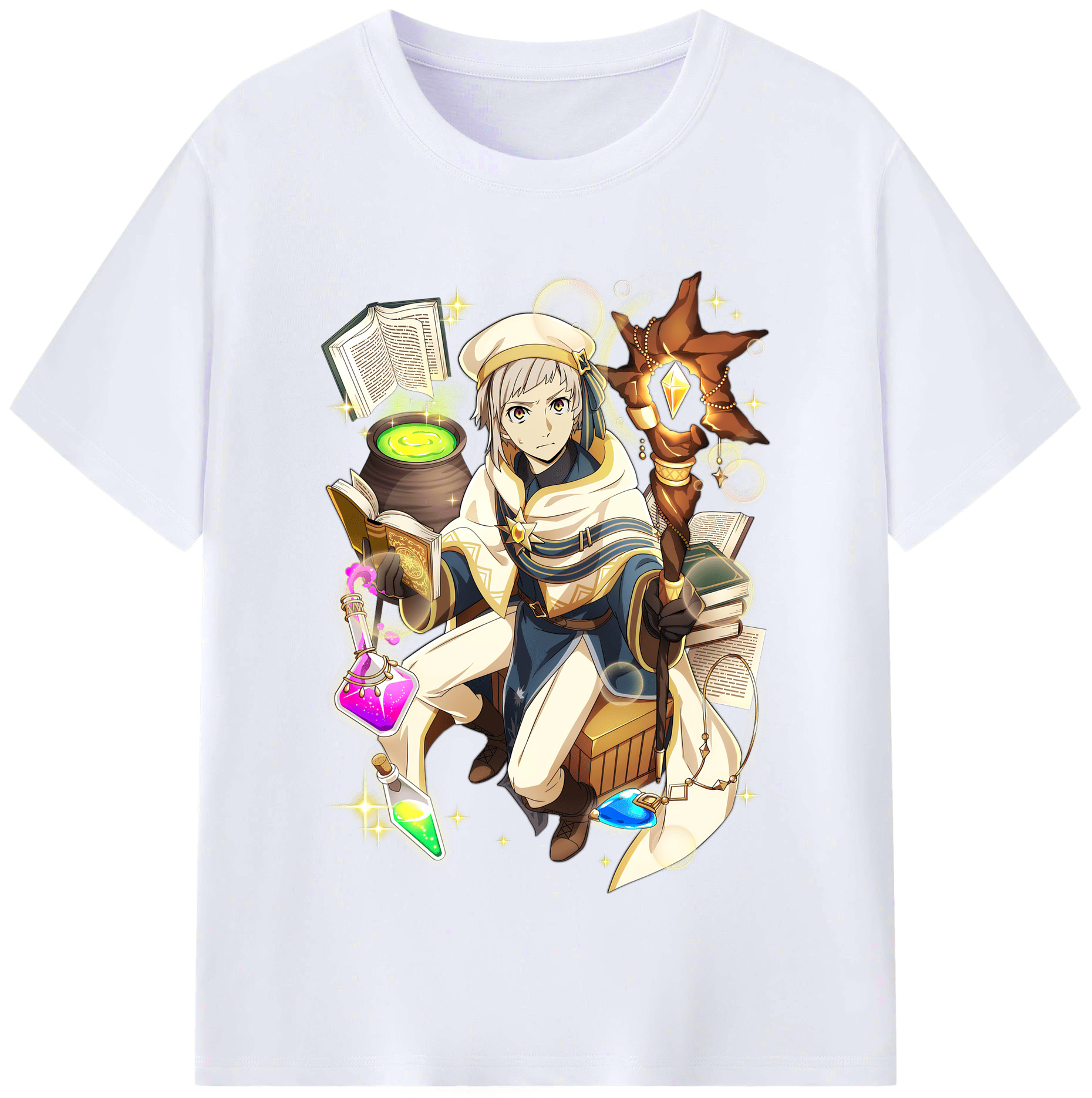 （画像用） 文豪ストレイドッグス Bungo Stray Dogs レディースカジュアルプリントTシャツ（綿100％）
