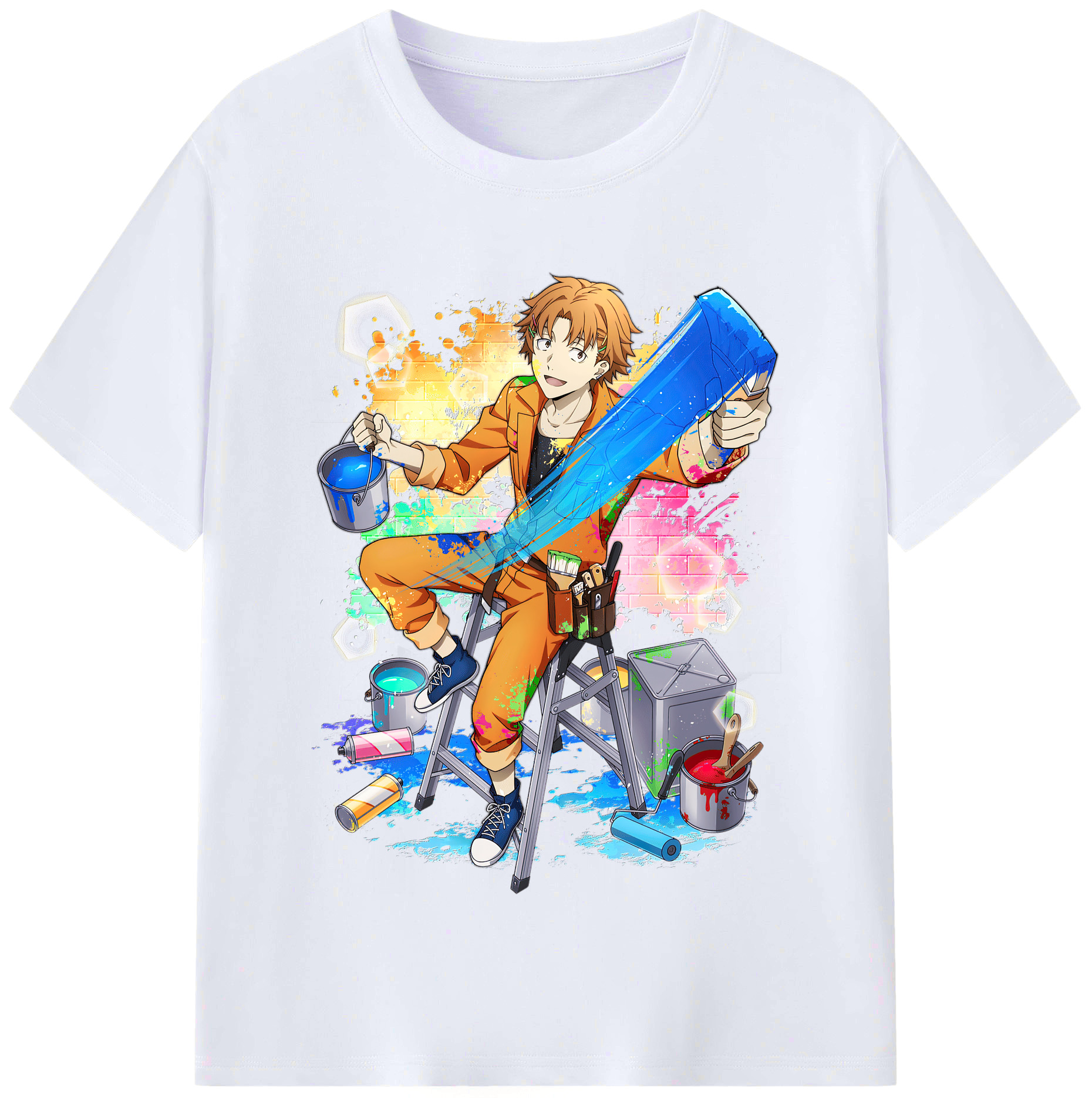 （画像用） 文豪ストレイドッグス Bungo Stray Dogs レディースカジュアルプリントTシャツ（綿100％）