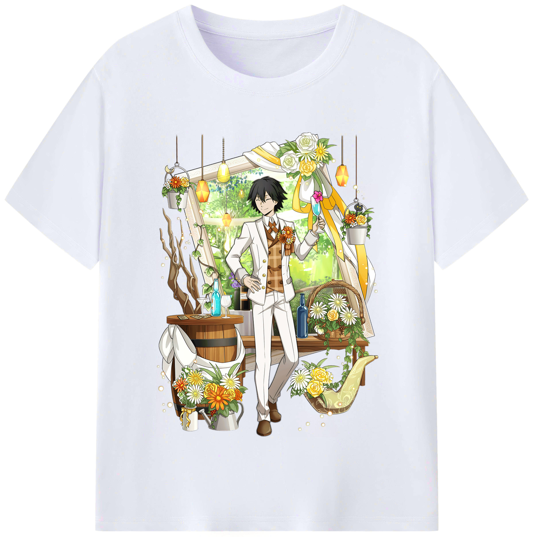 （画像用） 文豪ストレイドッグス Bungo Stray Dogs レディースカジュアルプリントTシャツ（綿100％）
