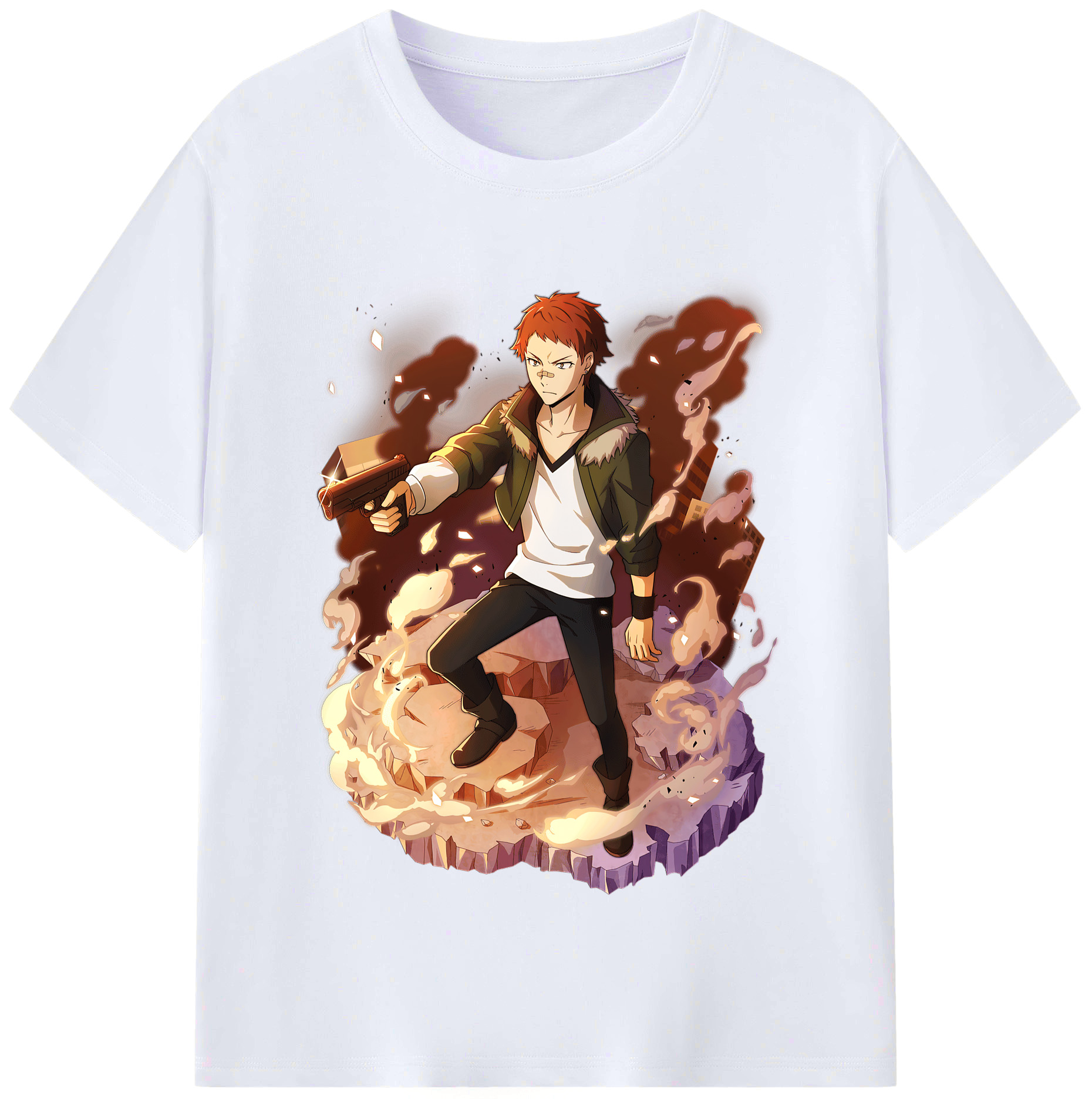 （画像用） 文豪ストレイドッグス Bungo Stray Dogs レディースカジュアルプリントTシャツ（綿100％）