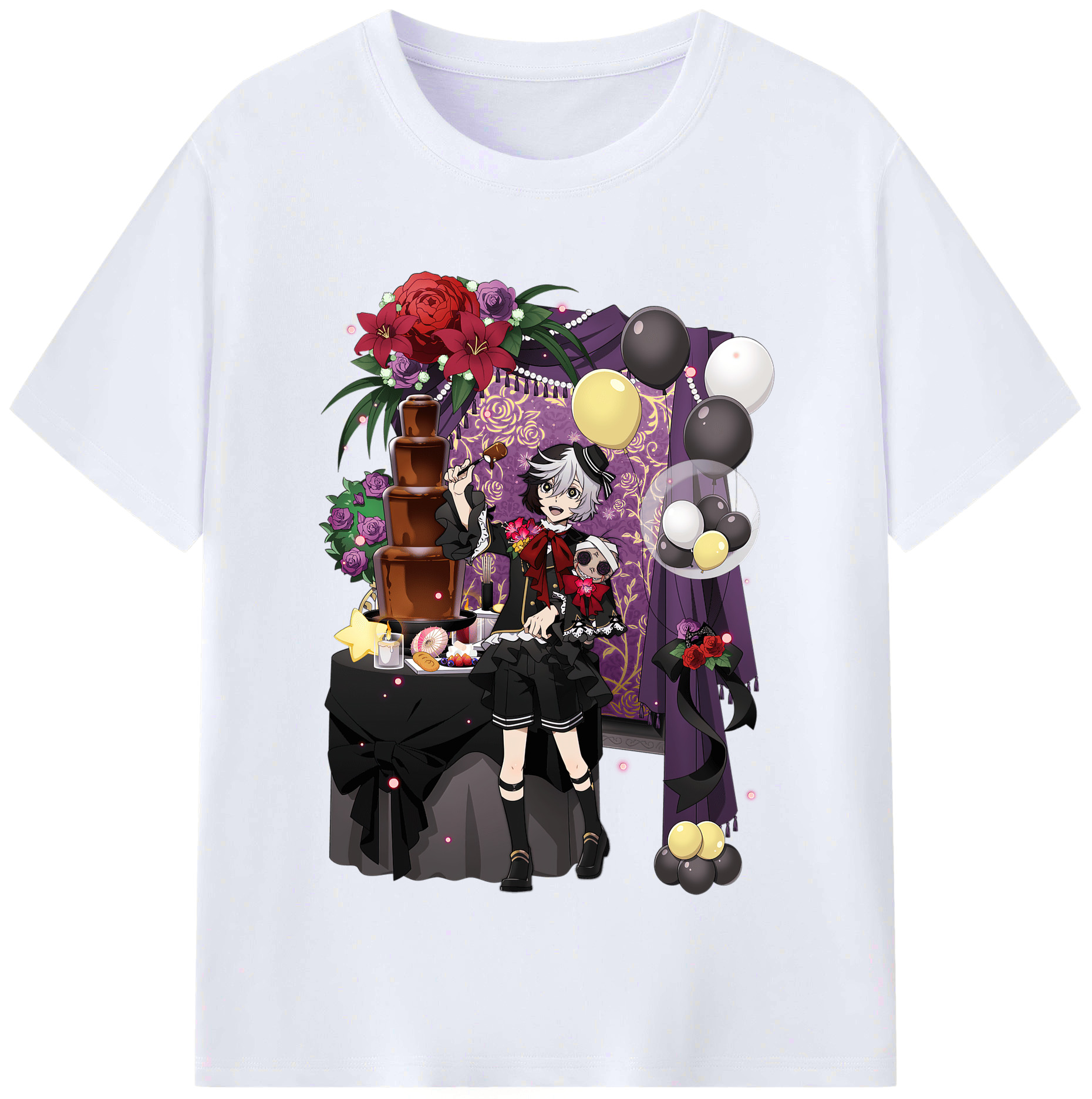 （画像用） 文豪ストレイドッグス Bungo Stray Dogs レディースカジュアルプリントTシャツ（綿100％）