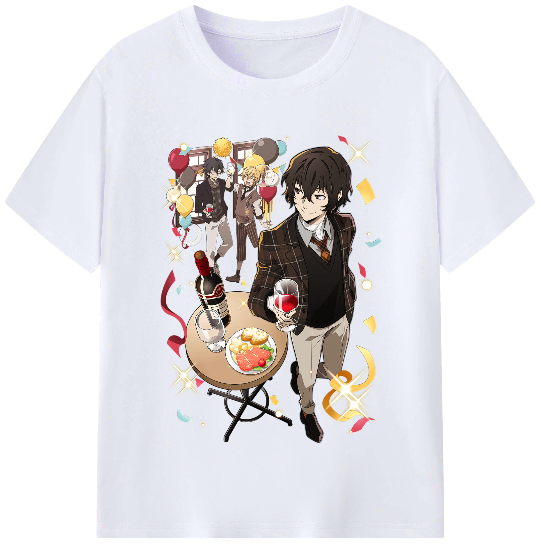 （画像用） 文豪ストレイドッグス Bungo Stray Dogs レディースカジュアルプリントTシャツ（綿100％）