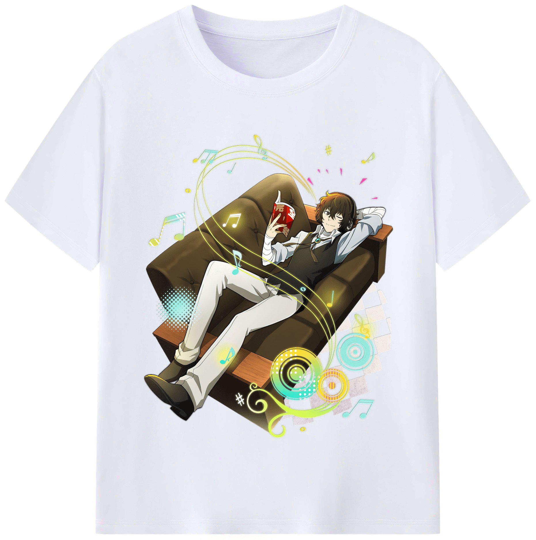 （画像用） 文豪ストレイドッグス Bungo Stray Dogs レディースカジュアルプリントTシャツ（綿100％）