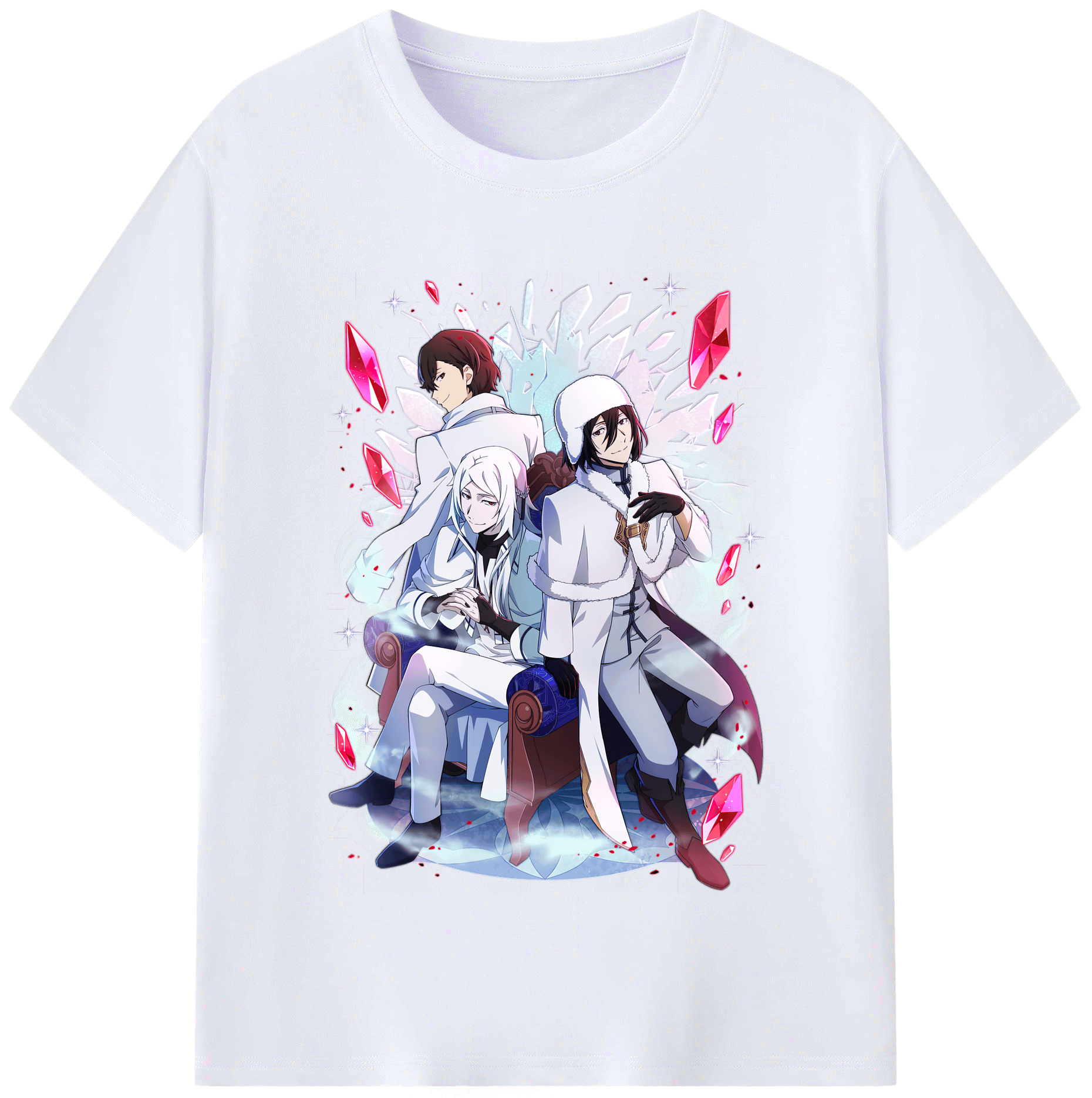 （画像用） 文豪ストレイドッグス Bungo Stray Dogs レディースカジュアルプリントTシャツ（綿100％）