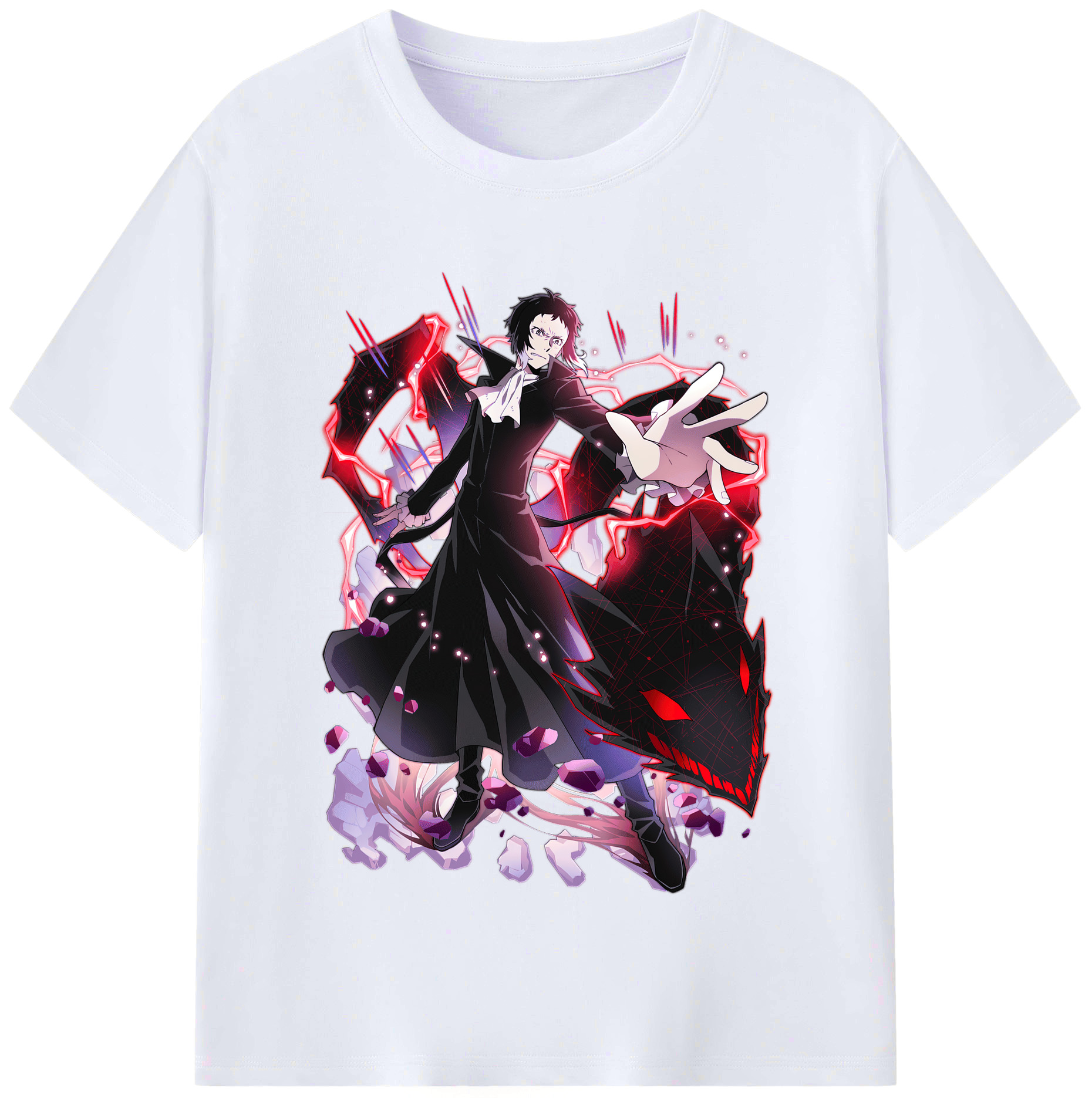 （画像用） 文豪ストレイドッグス Bungo Stray Dogs レディースカジュアルプリントTシャツ（綿100％）