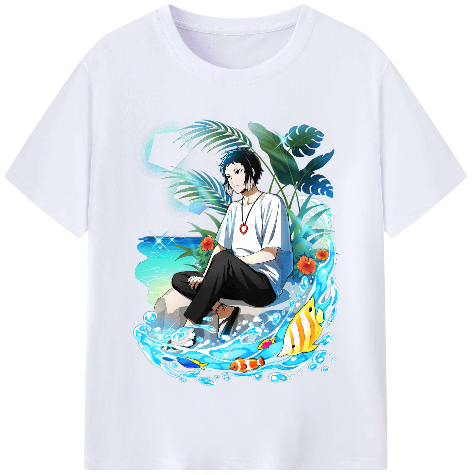 （画像用） 文豪ストレイドッグス Bungo Stray Dogs レディースカジュアルプリントTシャツ（綿100％）