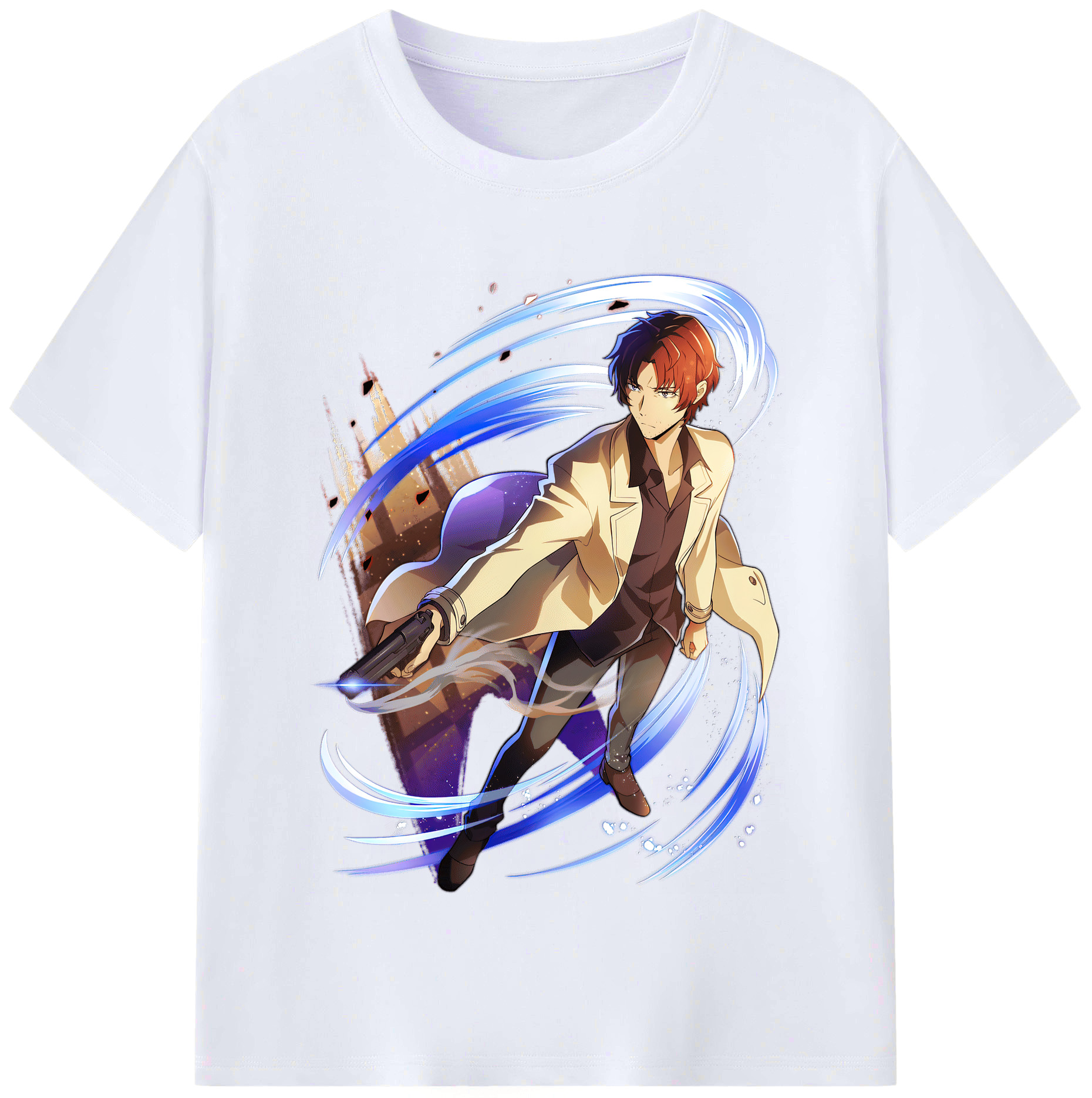 （画像用） 文豪ストレイドッグス Bungo Stray Dogs レディースカジュアルプリントTシャツ（綿100％）