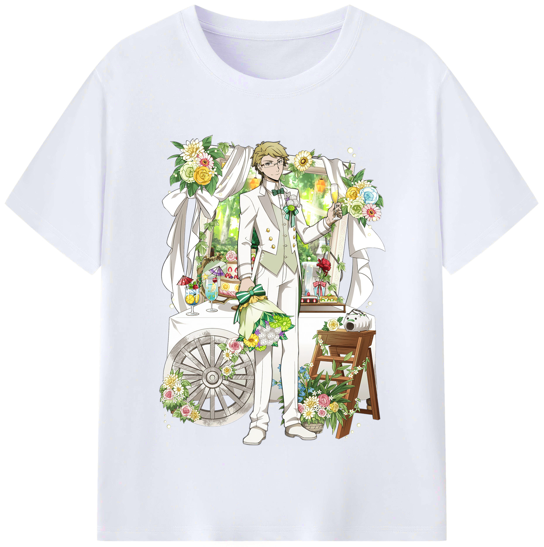 （画像用） 文豪ストレイドッグス Bungo Stray Dogs レディースカジュアルプリントTシャツ（綿100％）