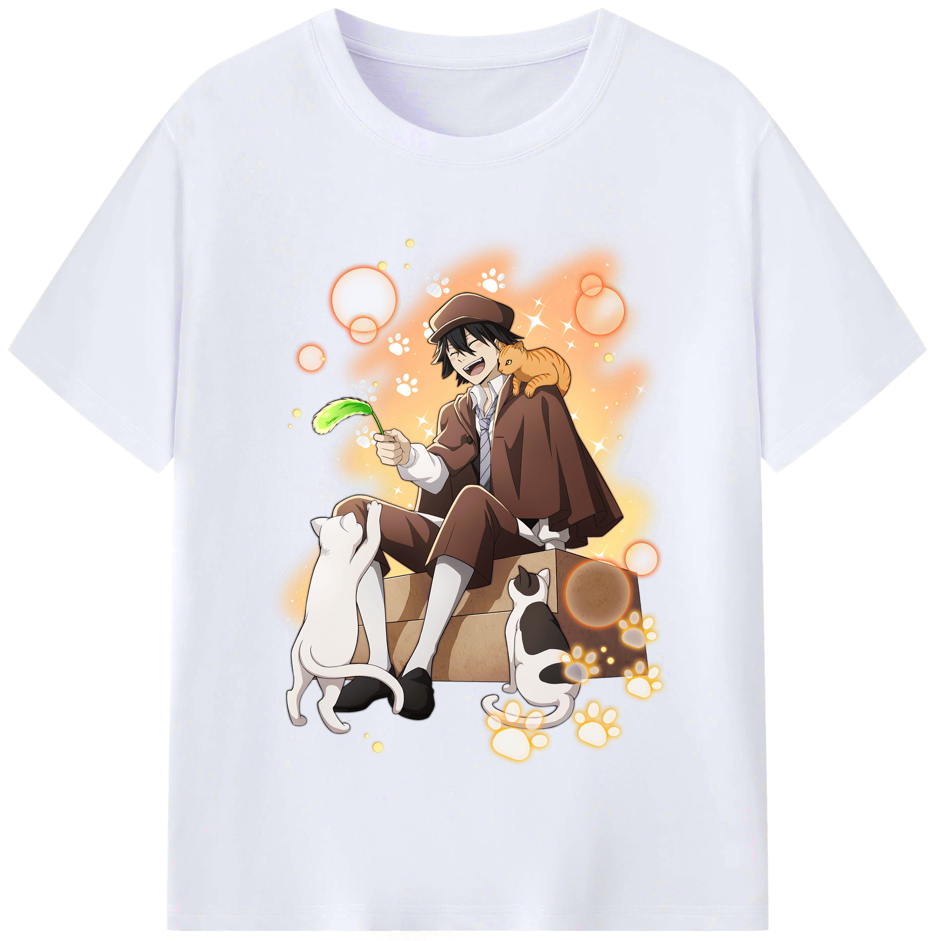 （画像用） 文豪ストレイドッグス Bungo Stray Dogs レディースカジュアルプリントTシャツ（綿100％）