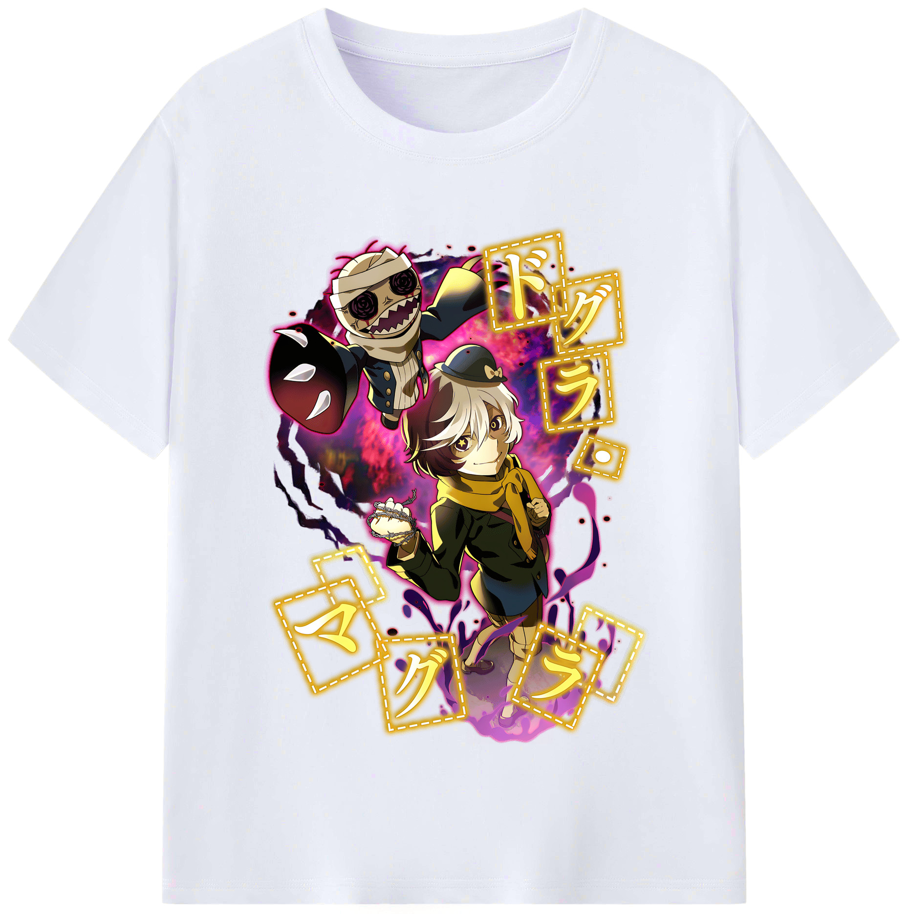 （画像用） 文豪ストレイドッグス Bungo Stray Dogs レディースカジュアルプリントTシャツ（綿100％）