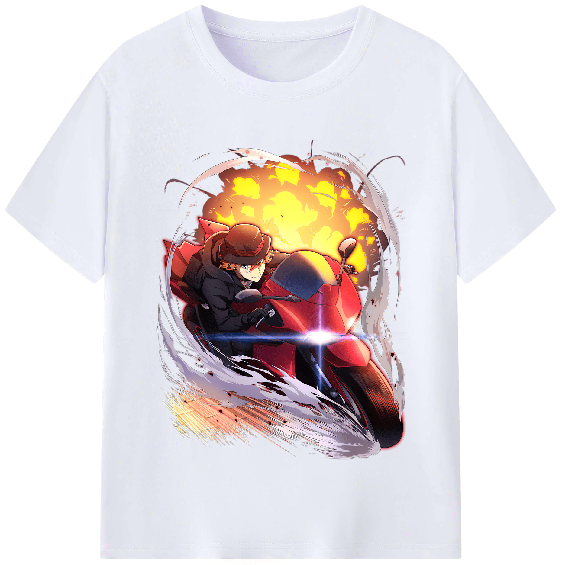 （画像用） 文豪ストレイドッグス Bungo Stray Dogs レディースカジュアルプリントTシャツ（綿100％）