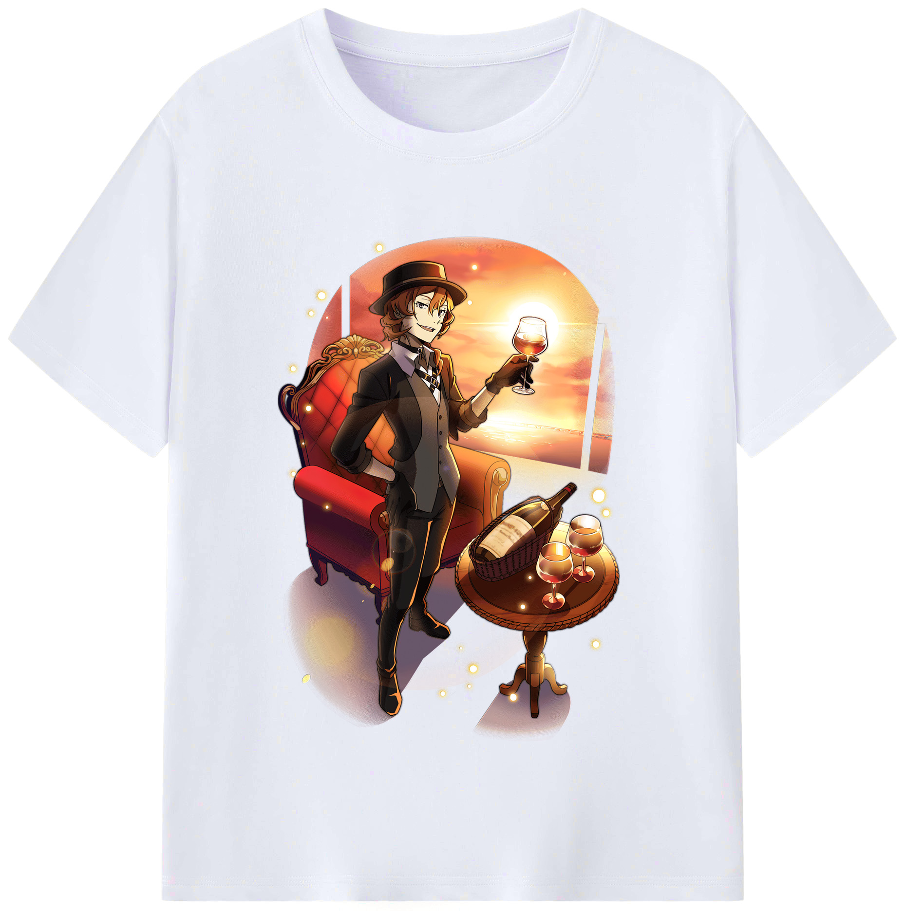 （画像用） 文豪ストレイドッグス Bungo Stray Dogs レディースカジュアルプリントTシャツ（綿100％）