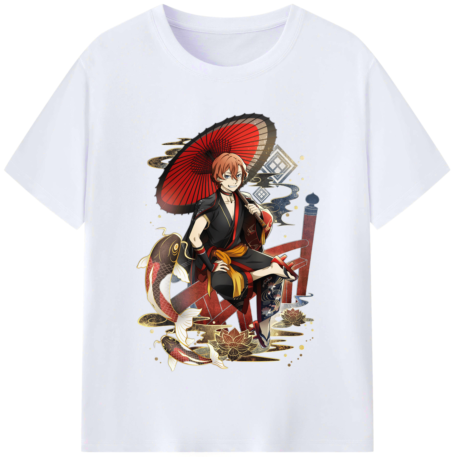 （画像用） 文豪ストレイドッグス Bungo Stray Dogs レディースカジュアルプリントTシャツ（綿100％）