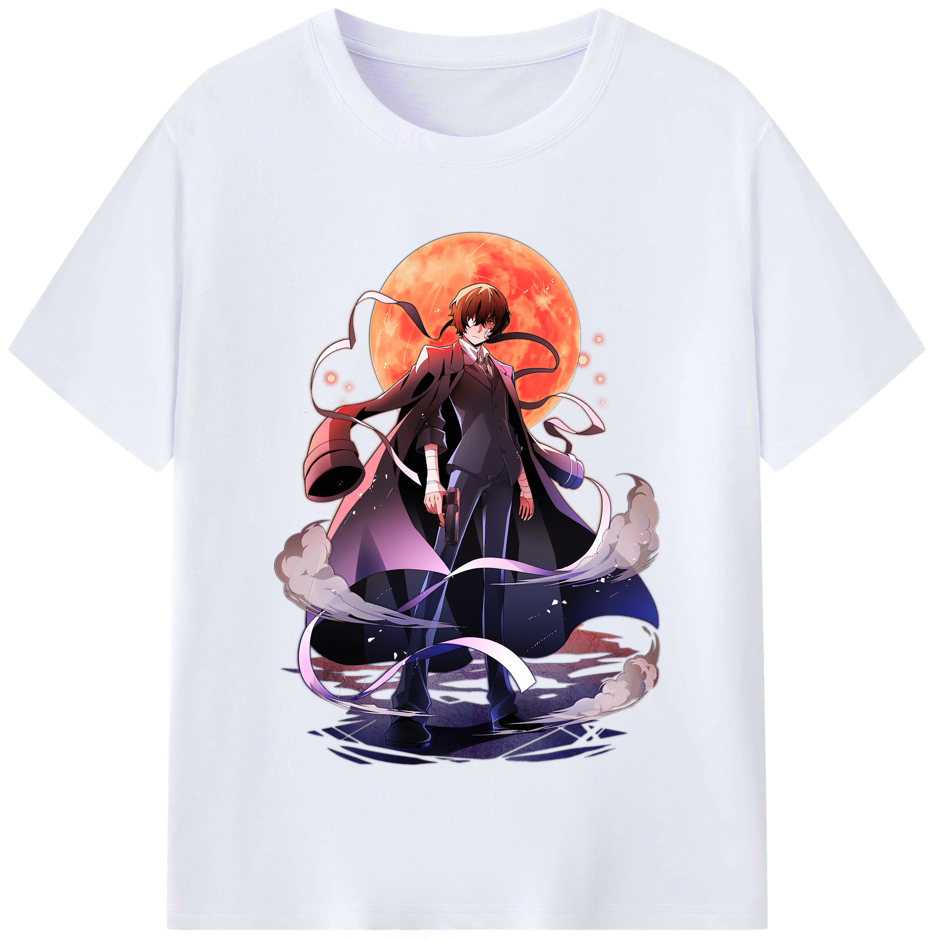 （画像用） 文豪ストレイドッグス Bungo Stray Dogs レディースカジュアルプリントTシャツ（綿100％）