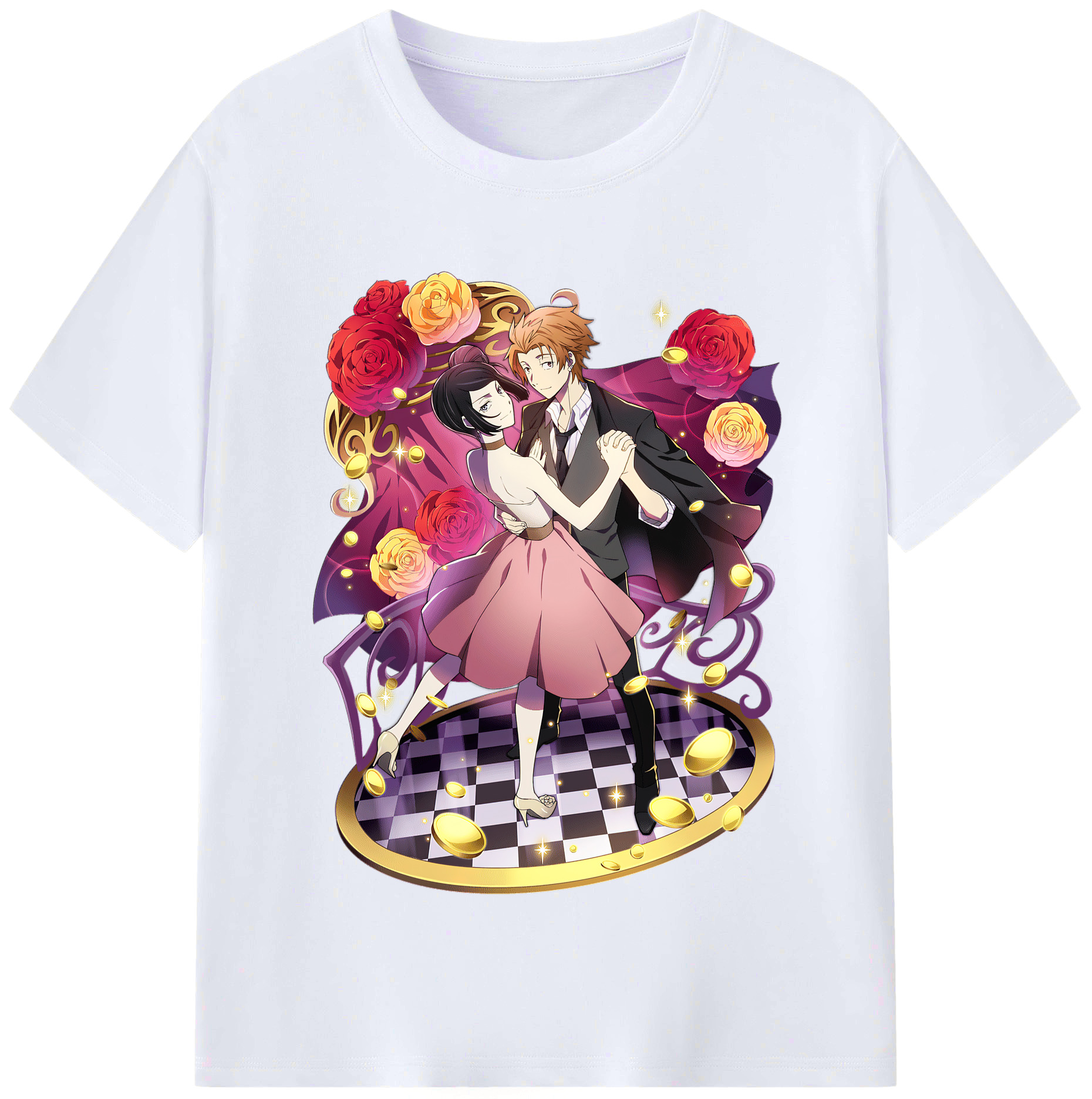 （画像用） 文豪ストレイドッグス Bungo Stray Dogs レディースカジュアルプリントTシャツ（綿100％）