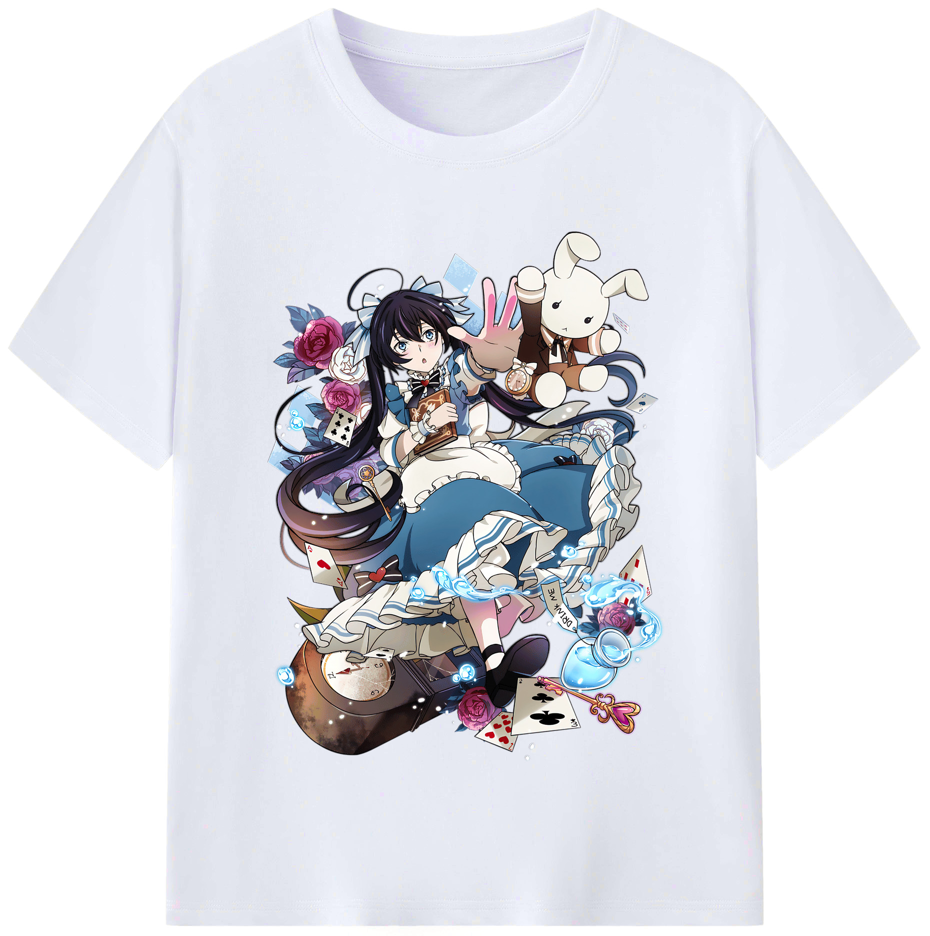 （画像用） 文豪ストレイドッグス Bungo Stray Dogs レディースカジュアルプリントTシャツ（綿100％）