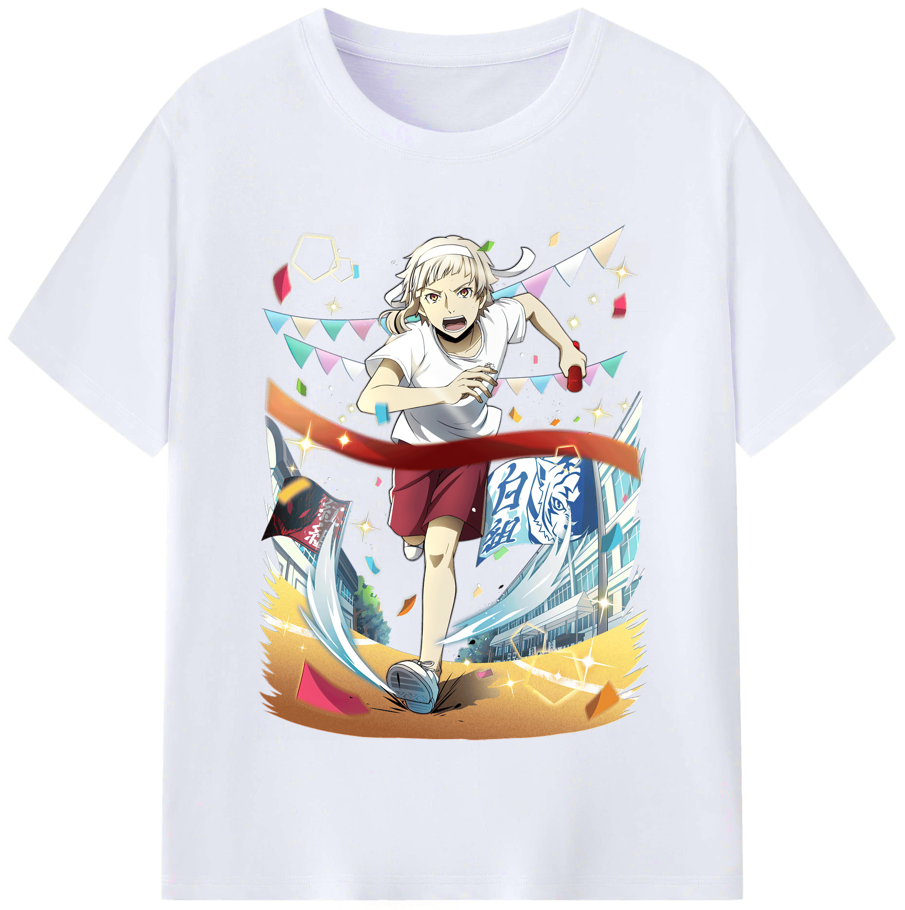 （画像用） 文豪ストレイドッグス Bungo Stray Dogs レディースカジュアルプリントTシャツ（綿100％）