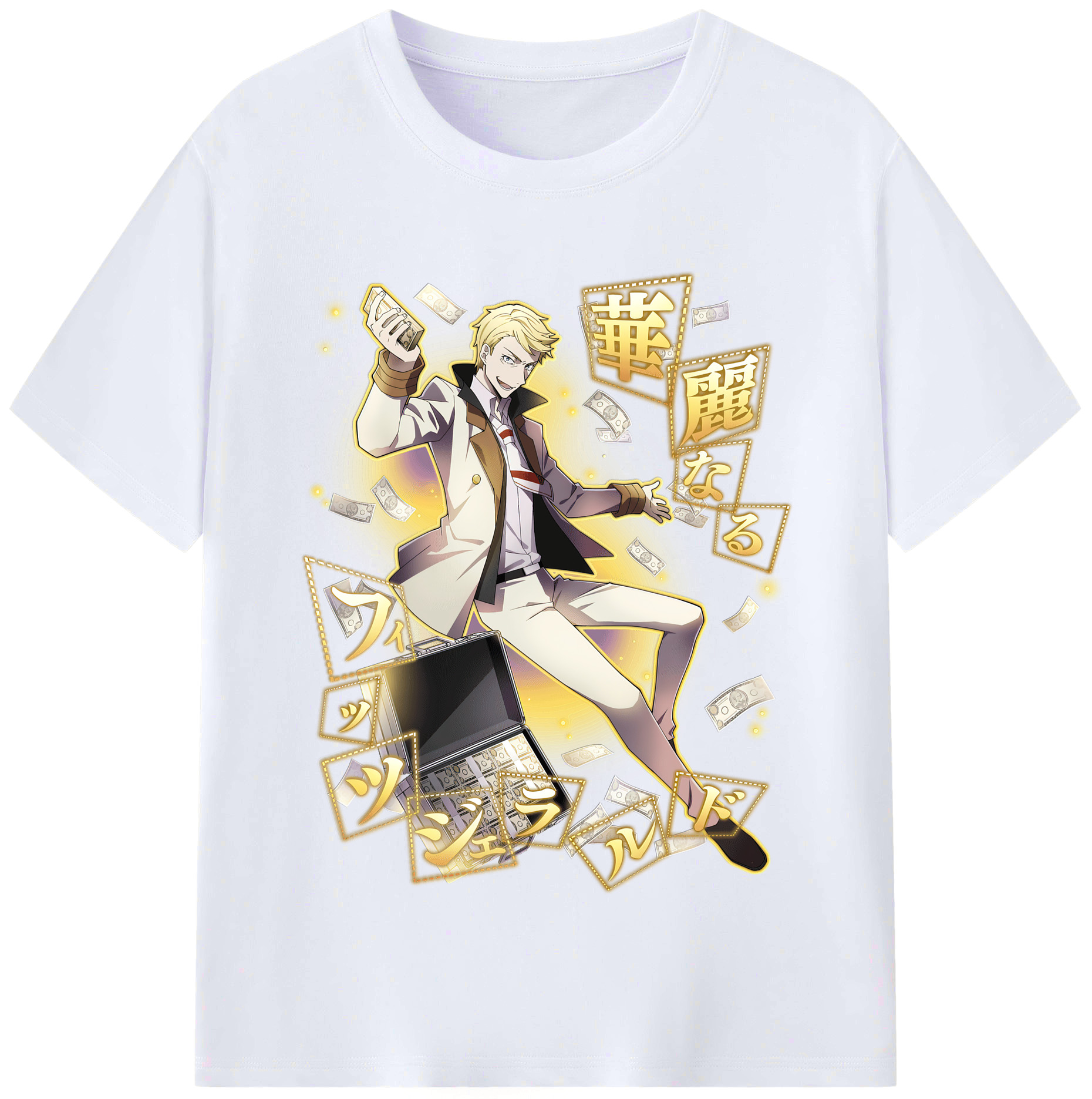 （画像用） 文豪ストレイドッグス Bungo Stray Dogs レディースカジュアルプリントTシャツ（綿100％）