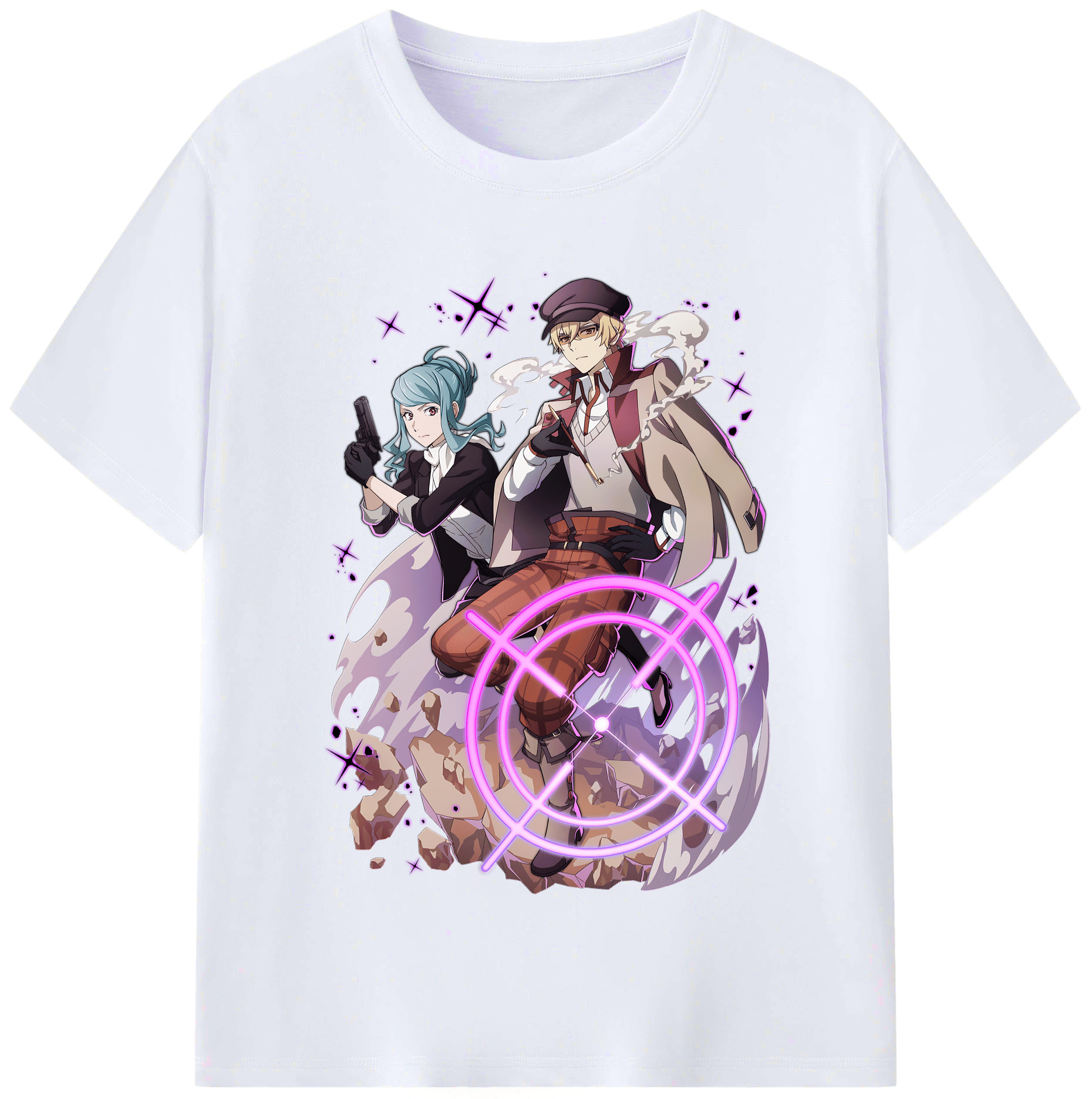 （画像用） 文豪ストレイドッグス Bungo Stray Dogs レディースカジュアルプリントTシャツ（綿100％）