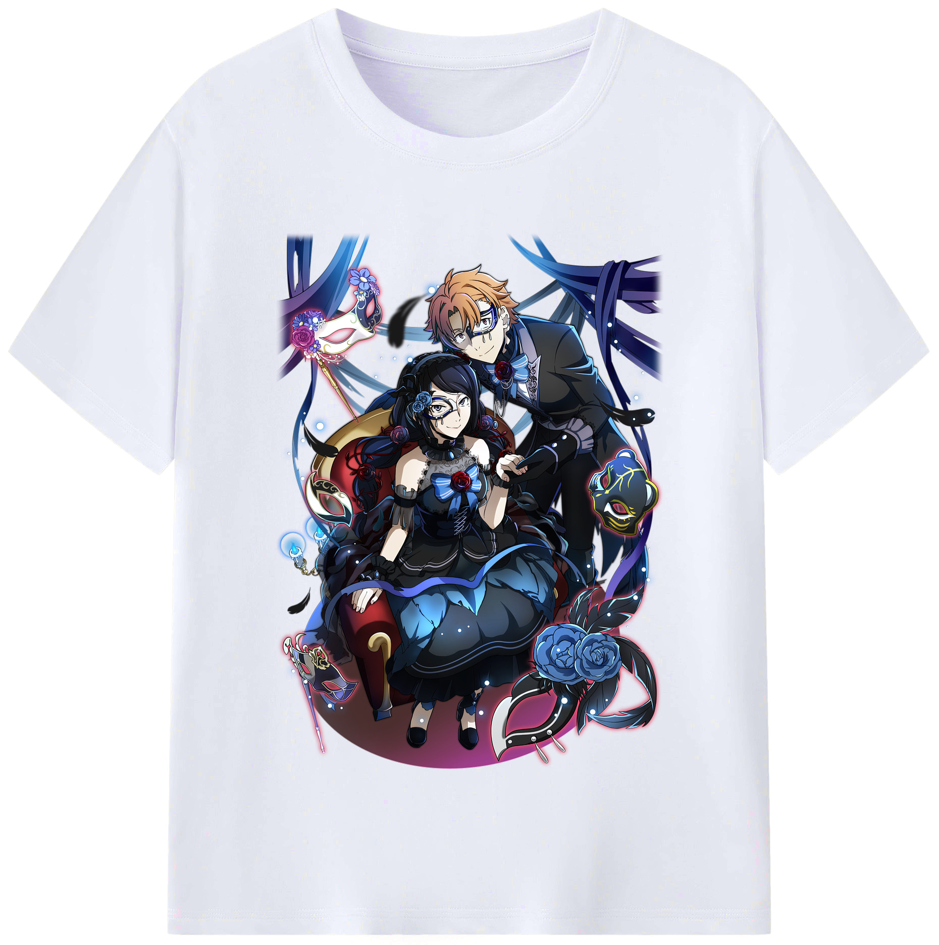 （画像用） 文豪ストレイドッグス Bungo Stray Dogs レディースカジュアルプリントTシャツ（綿100％）