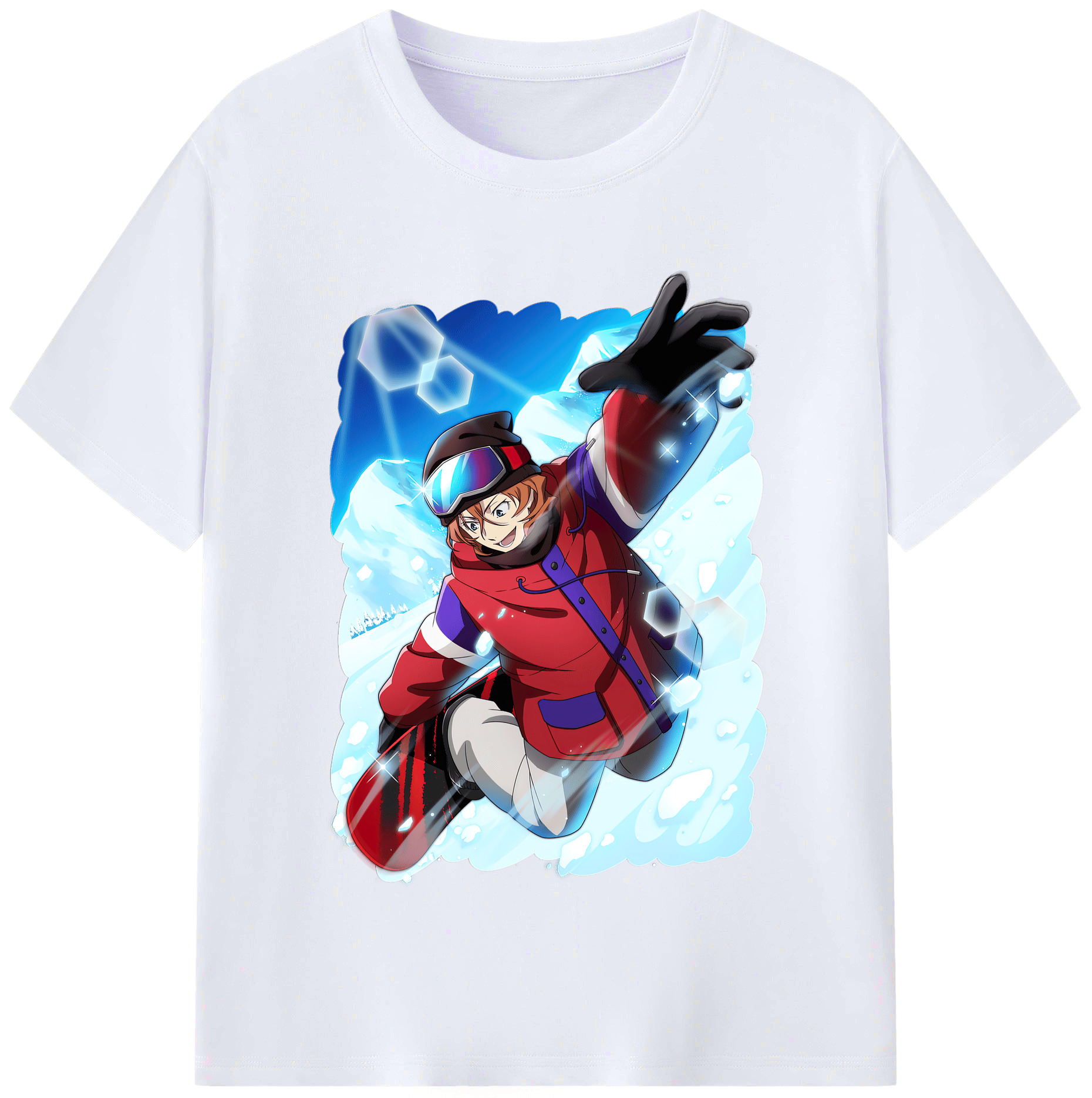 （画像用） 文豪ストレイドッグス Bungo Stray Dogs レディースカジュアルプリントTシャツ（綿100％）