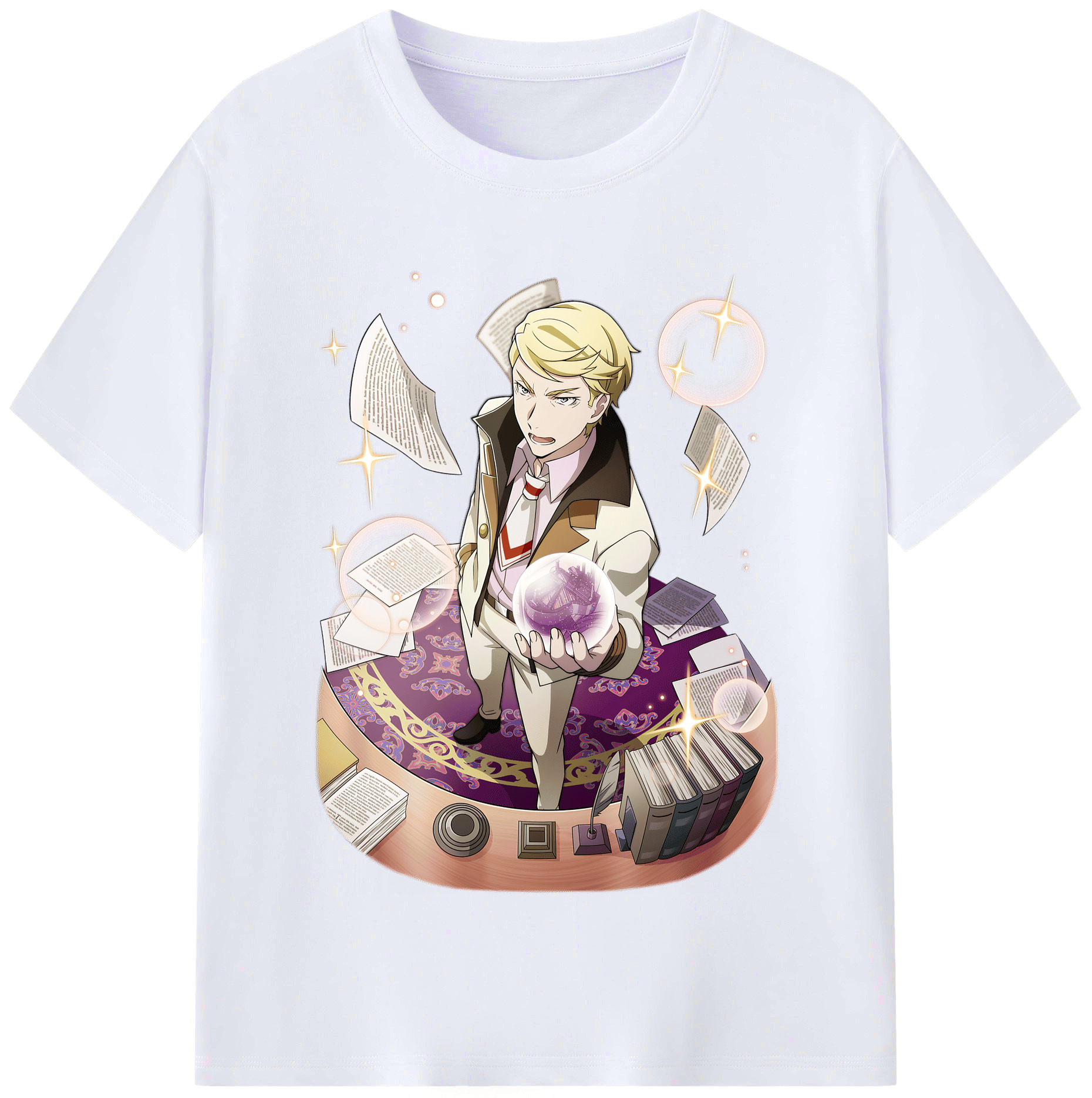 （画像用） 文豪ストレイドッグス Bungo Stray Dogs レディースカジュアルプリントTシャツ（綿100％）