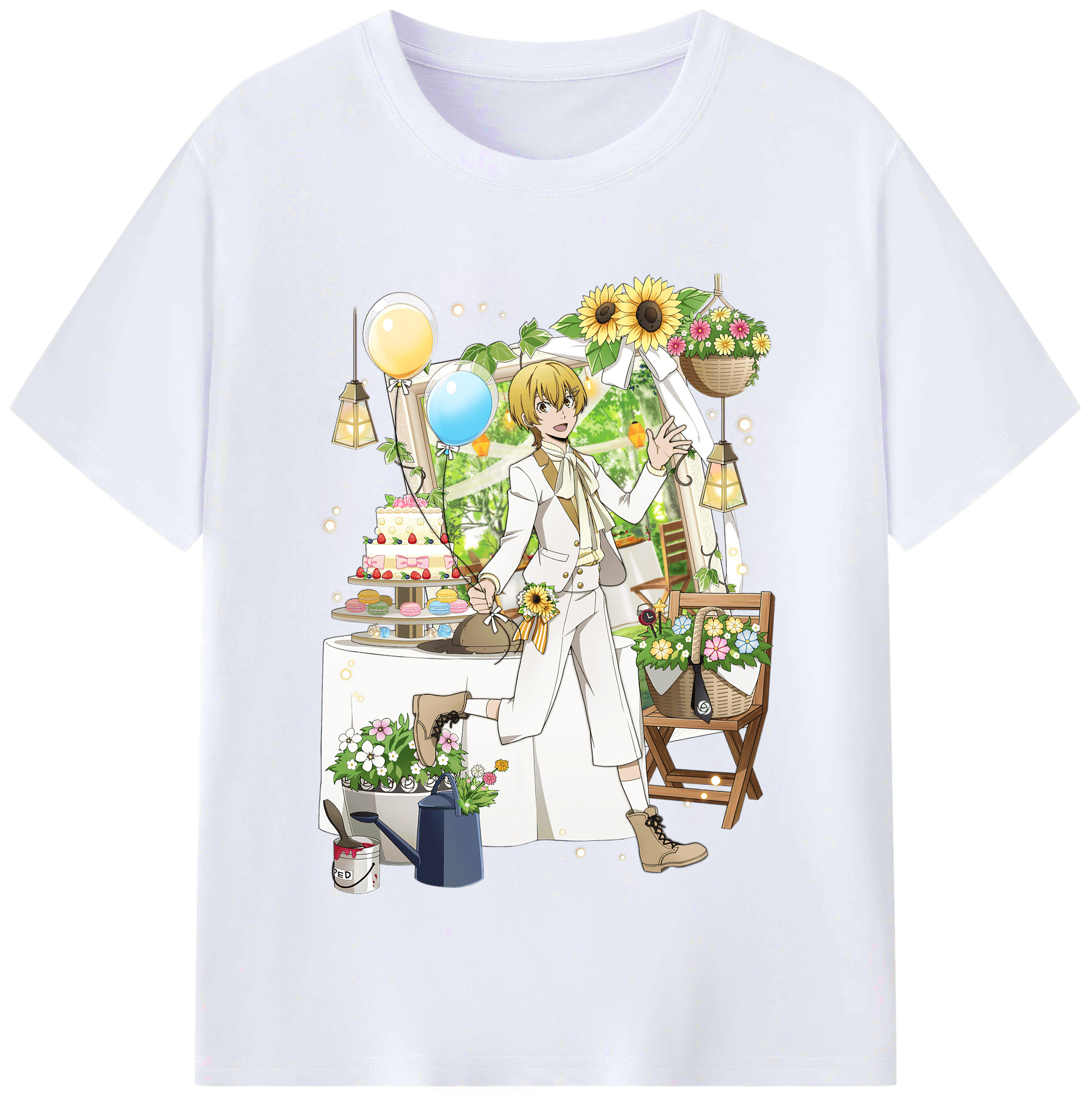 （画像用） 文豪ストレイドッグス Bungo Stray Dogs レディースカジュアルプリントTシャツ（綿100％）