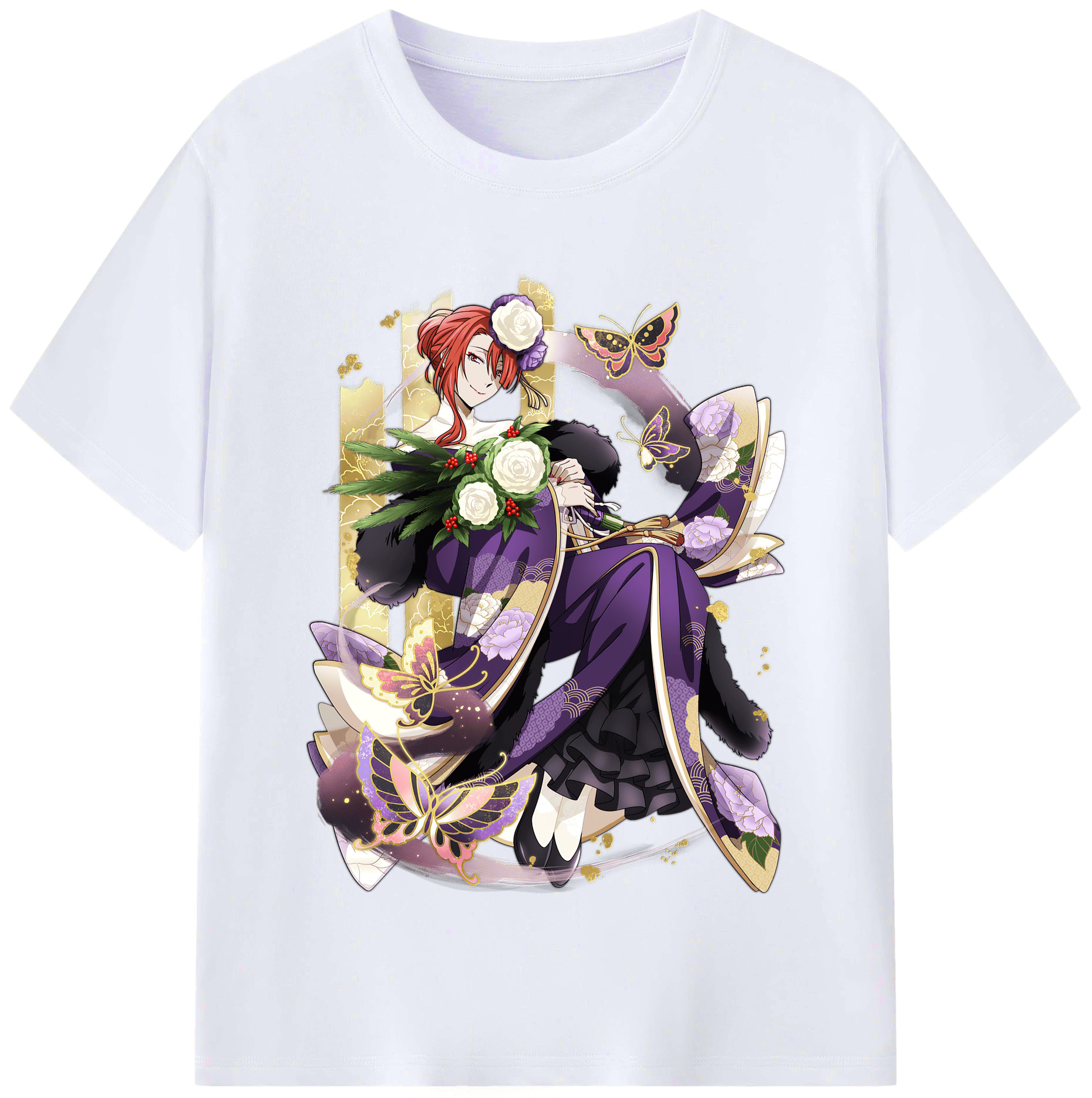 （画像用） 文豪ストレイドッグス Bungo Stray Dogs レディースカジュアルプリントTシャツ（綿100％）