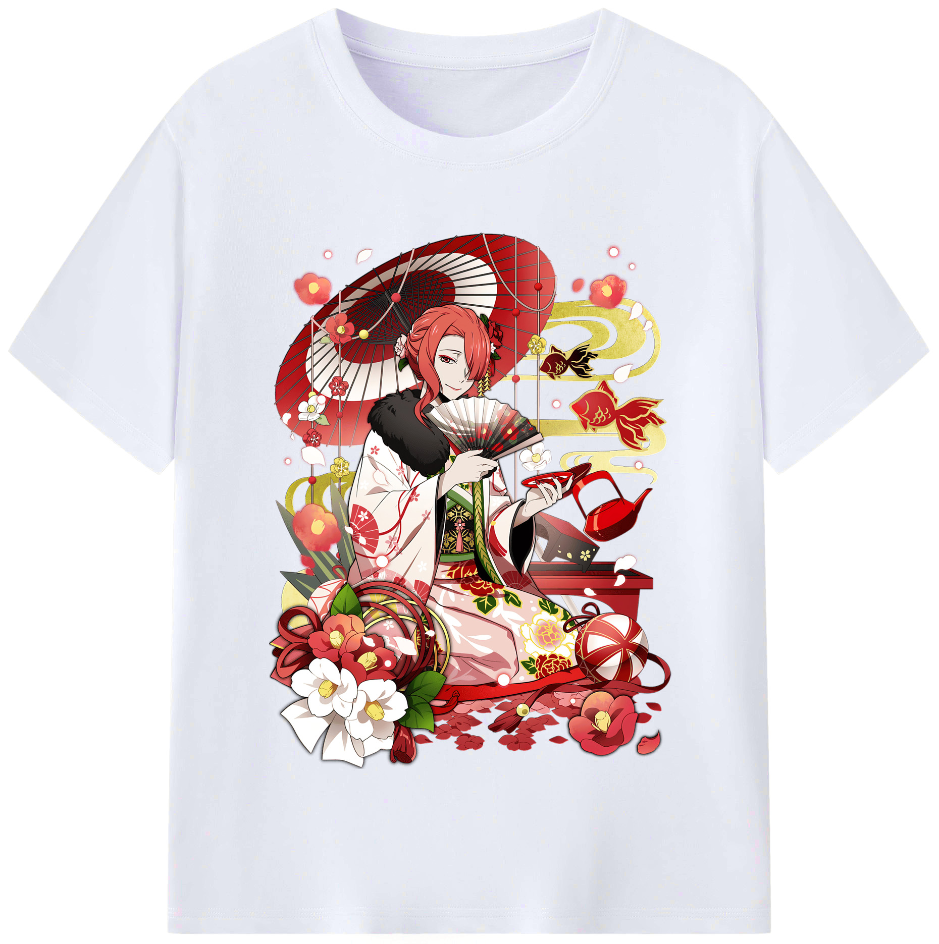 （画像用） 文豪ストレイドッグス Bungo Stray Dogs レディースカジュアルプリントTシャツ（綿100％）