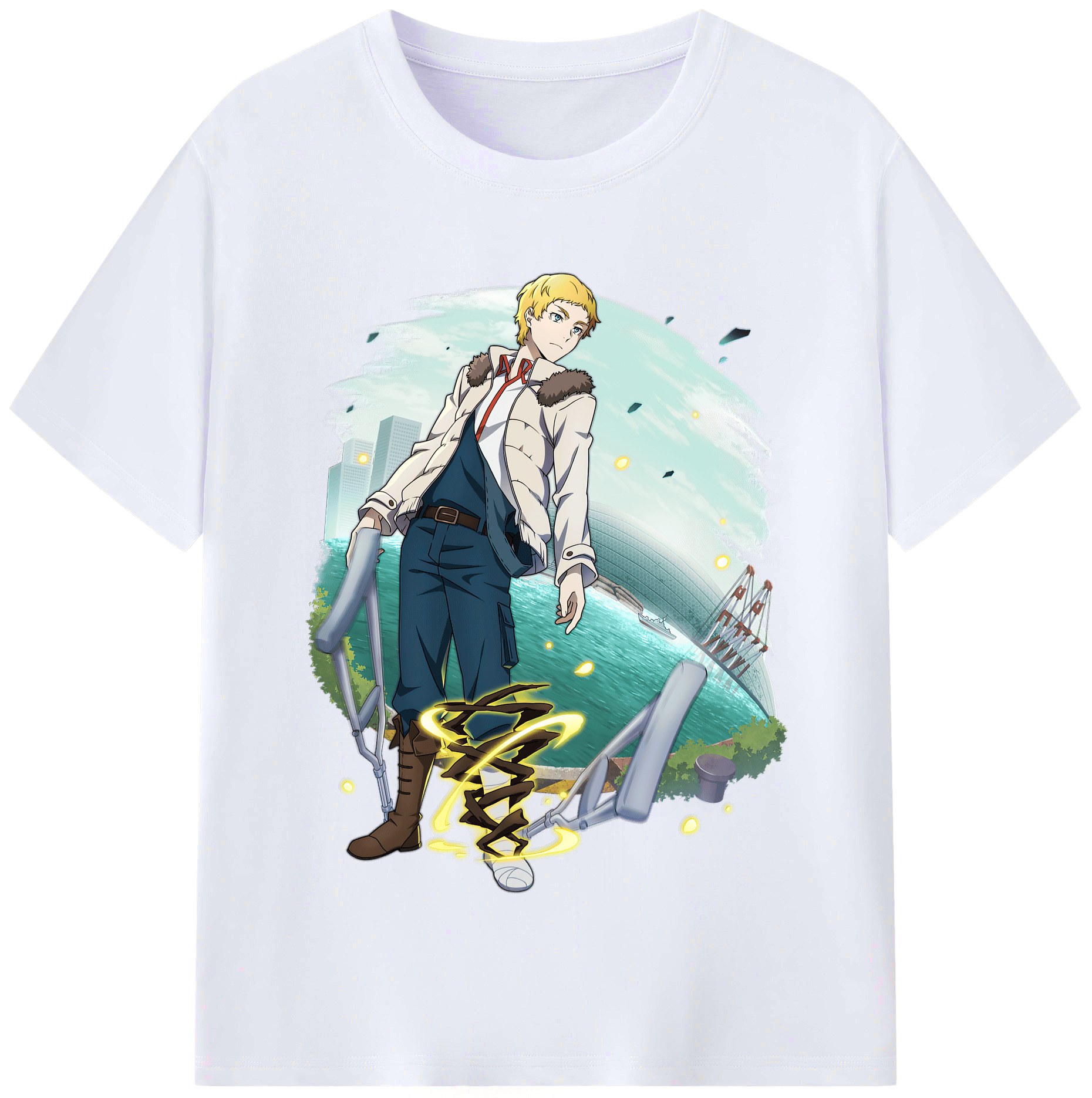 （画像用） 文豪ストレイドッグス Bungo Stray Dogs レディースカジュアルプリントTシャツ（綿100％）