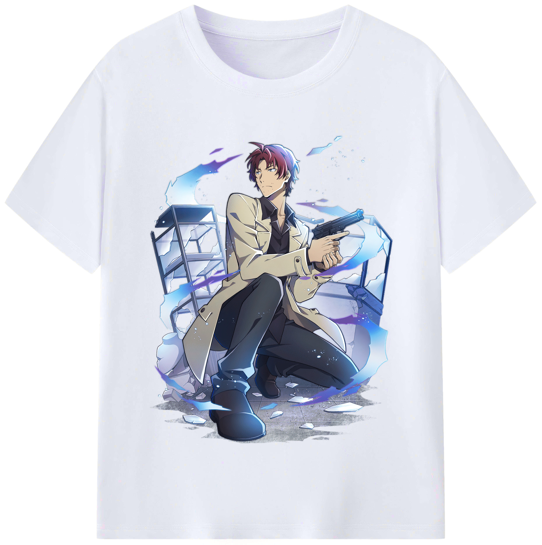 （画像用） 文豪ストレイドッグス Bungo Stray Dogs レディースカジュアルプリントTシャツ（綿100％）