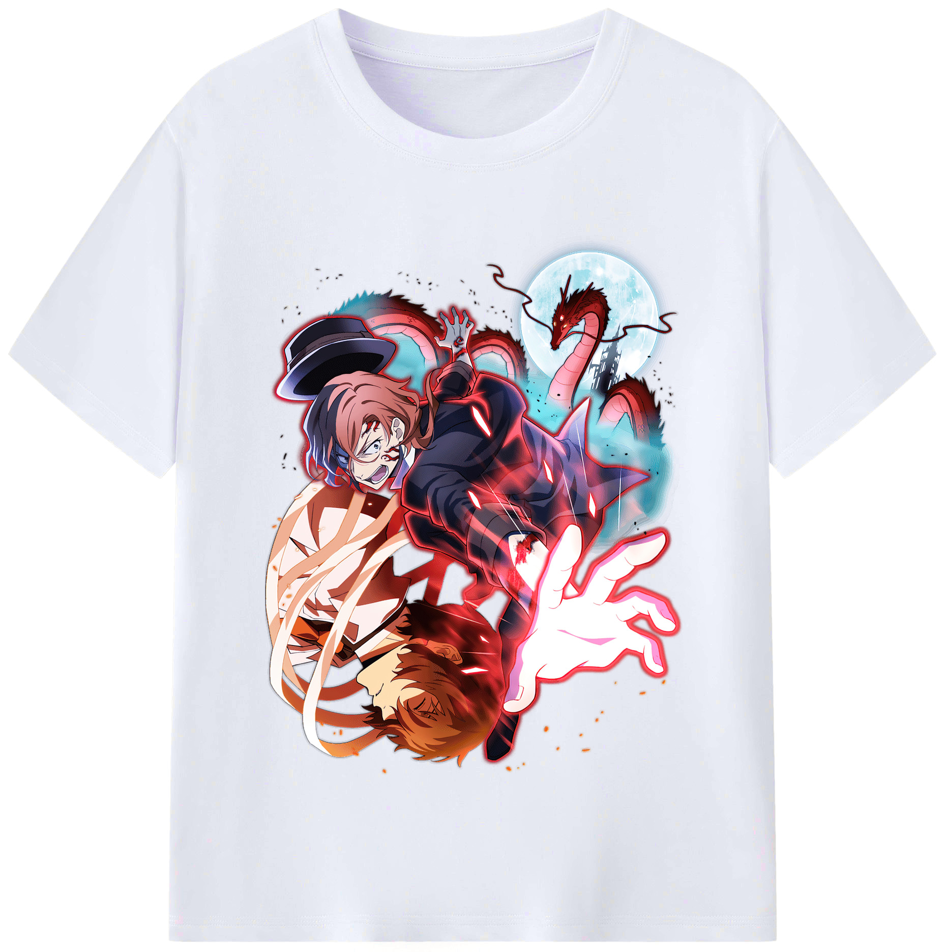 （画像用） 文豪ストレイドッグス Bungo Stray Dogs レディースカジュアルプリントTシャツ（綿100％）