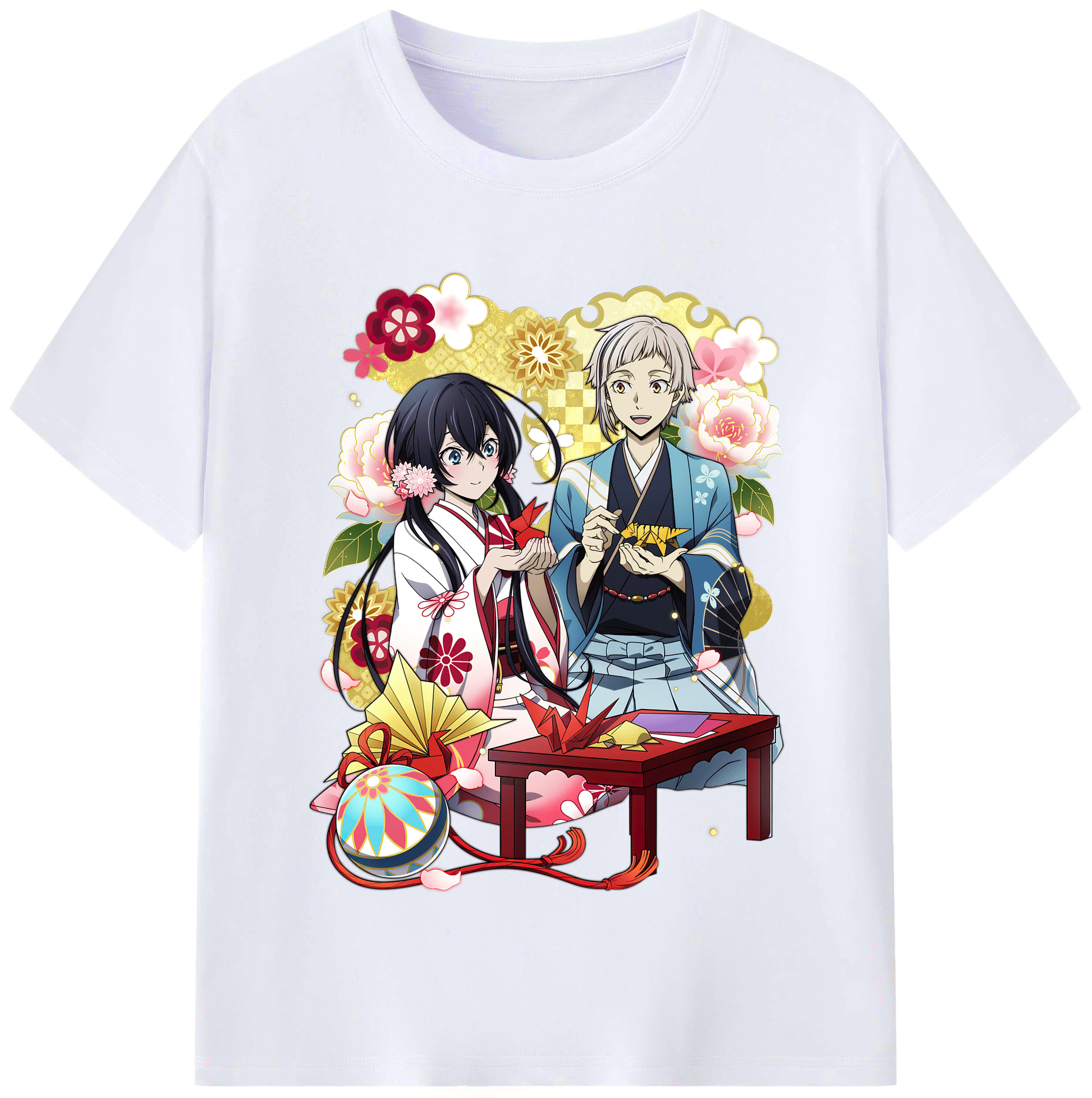 （画像用） 文豪ストレイドッグス Bungo Stray Dogs レディースカジュアルプリントTシャツ（綿100％）