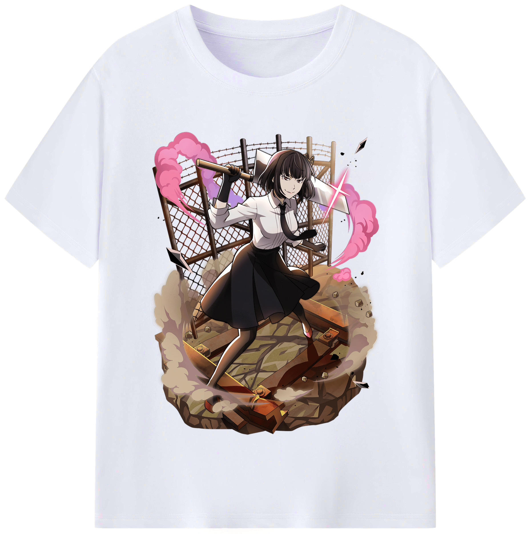 （画像用） 文豪ストレイドッグス Bungo Stray Dogs レディースカジュアルプリントTシャツ（綿100％）