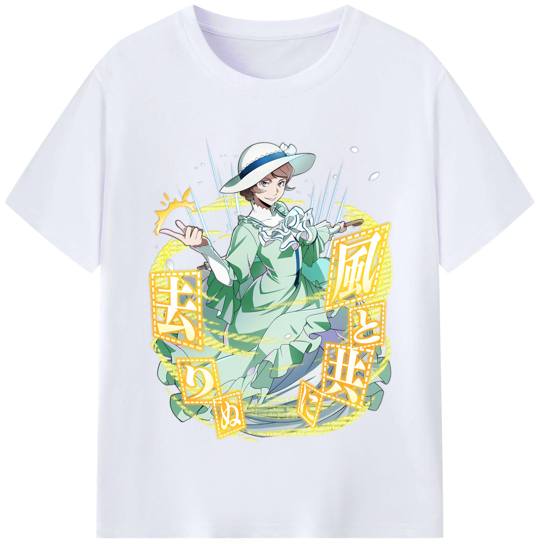 （画像用） 文豪ストレイドッグス Bungo Stray Dogs レディースカジュアルプリントTシャツ（綿100％）