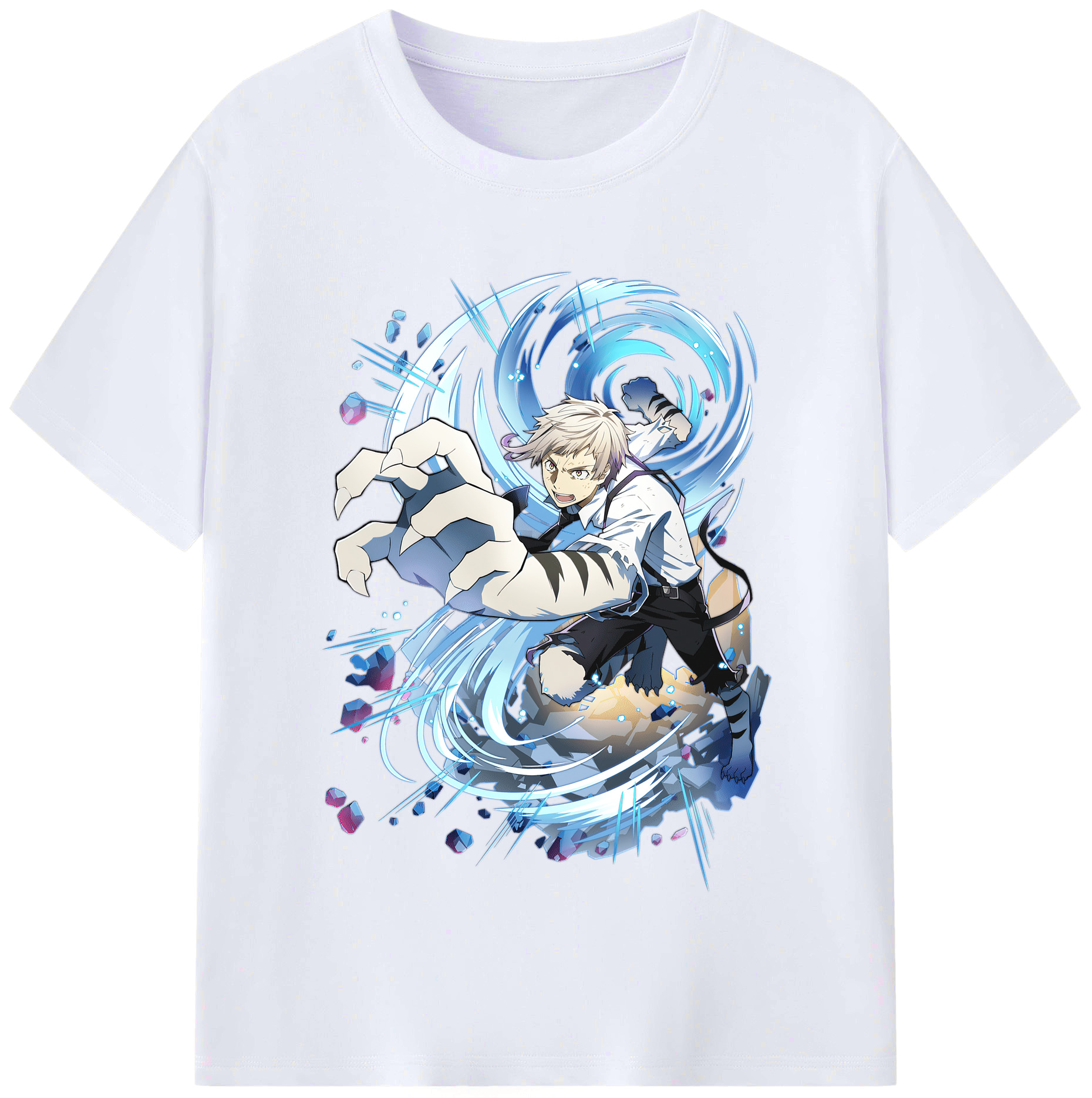 （画像用） 文豪ストレイドッグス Bungo Stray Dogs レディースカジュアルプリントTシャツ（綿100％）