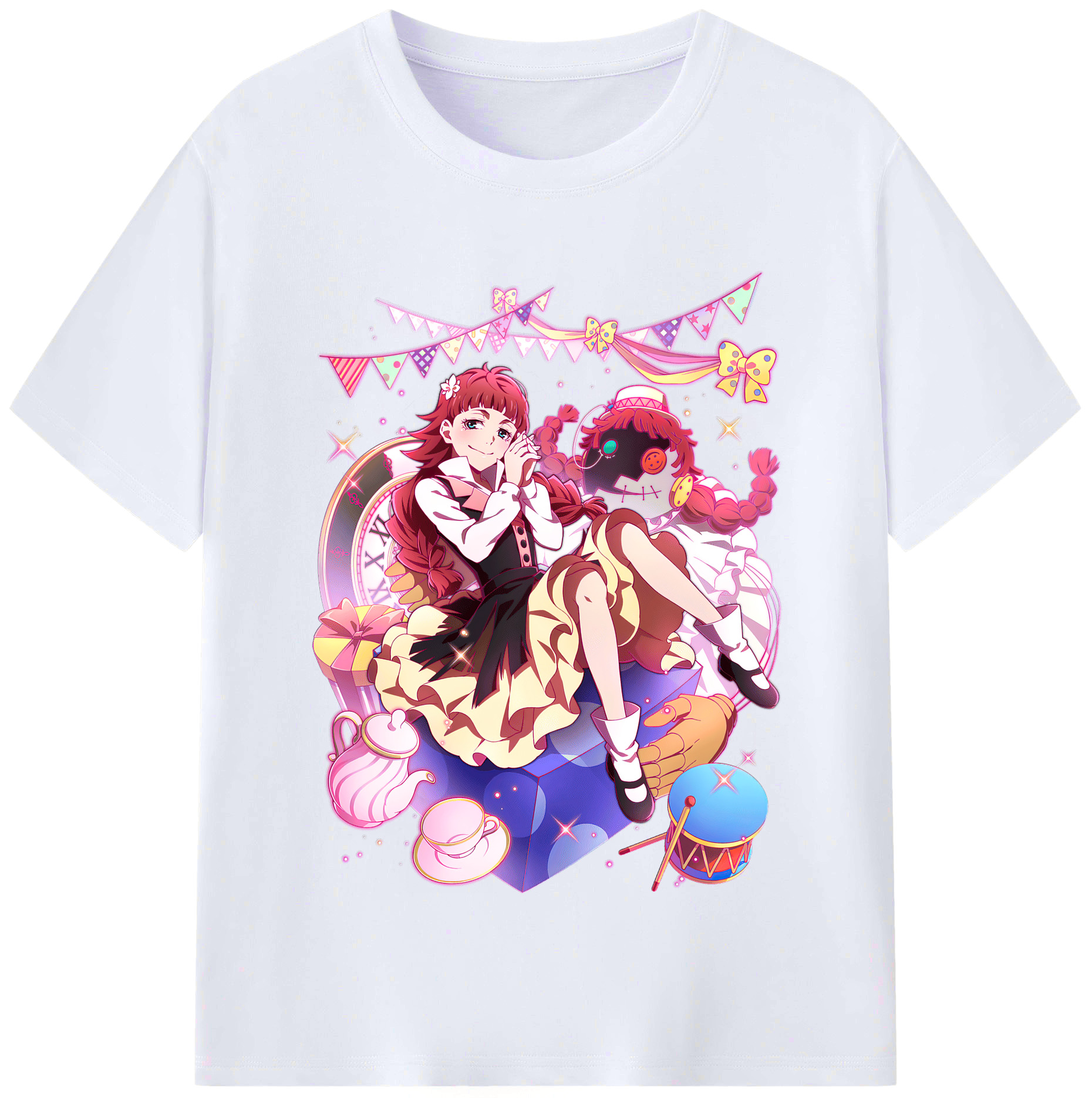 （画像用） 文豪ストレイドッグス Bungo Stray Dogs レディースカジュアルプリントTシャツ（綿100％）