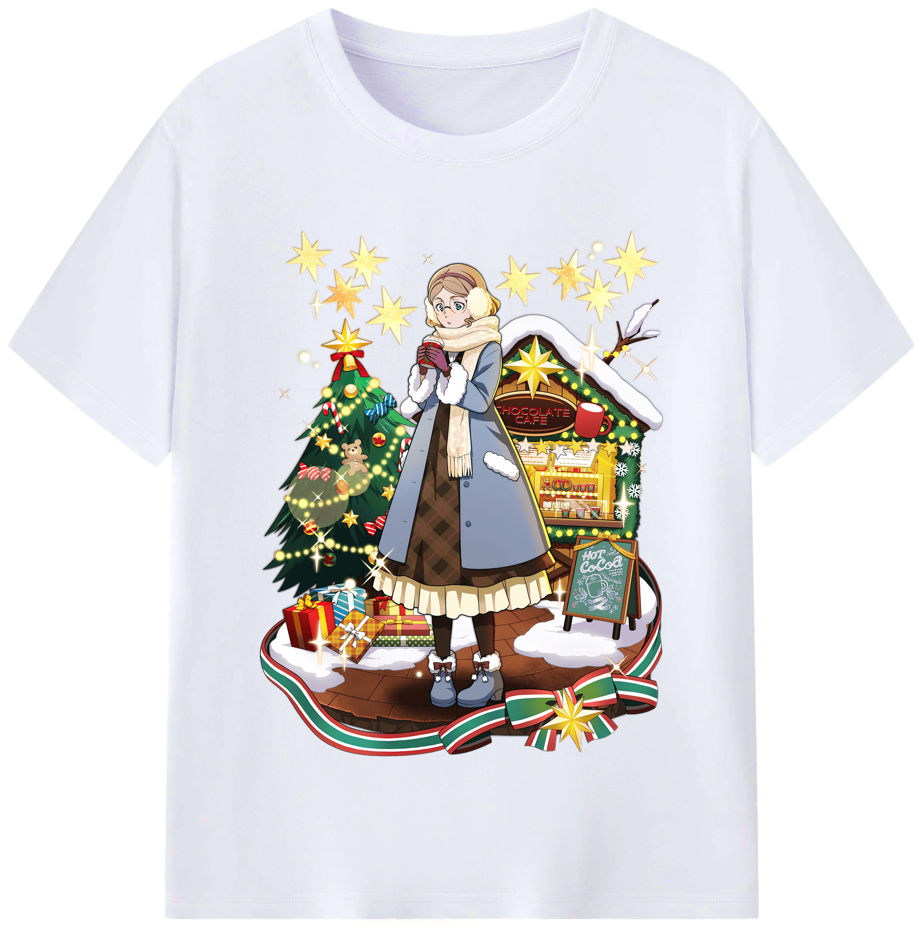 （画像用） 文豪ストレイドッグス Bungo Stray Dogs レディースカジュアルプリントTシャツ（綿100％）