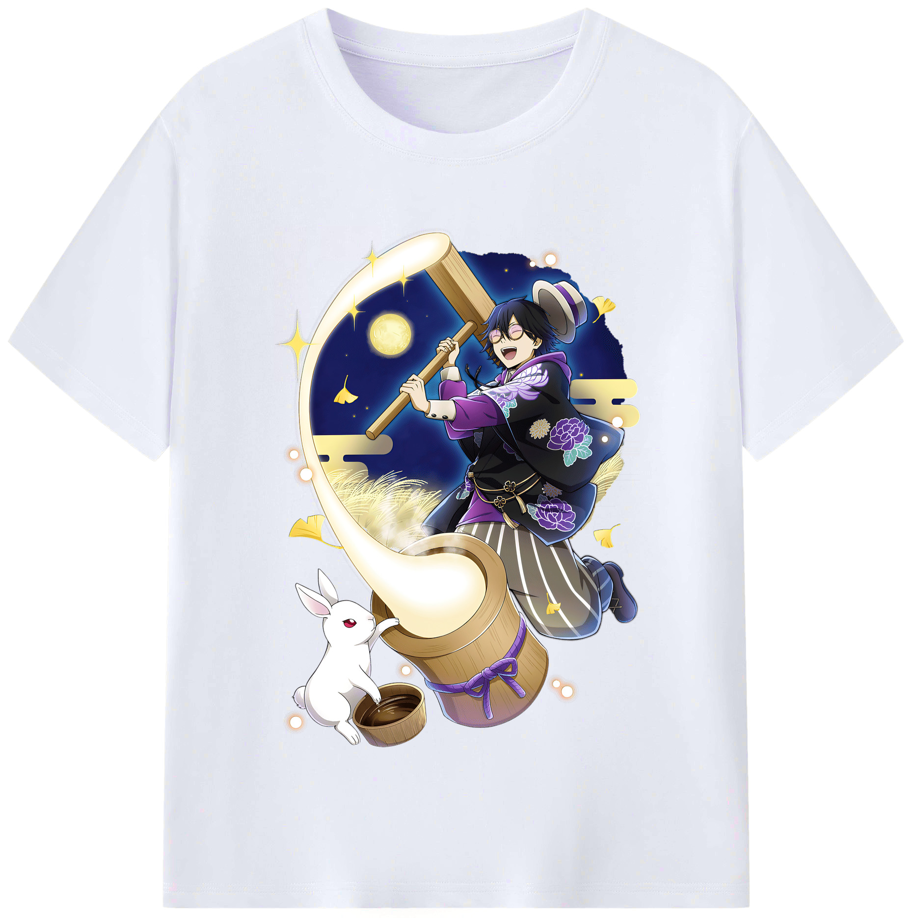 （画像用） 文豪ストレイドッグス Bungo Stray Dogs レディースカジュアルプリントTシャツ（綿100％）