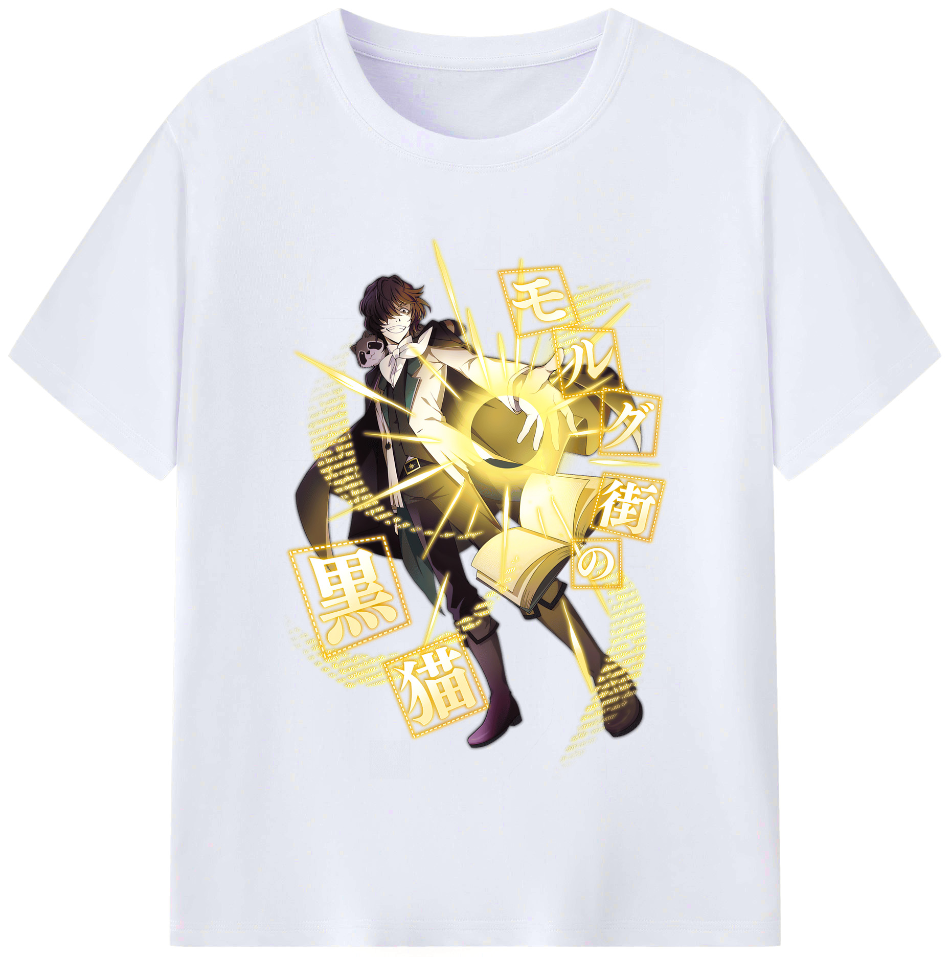 （画像用） 文豪ストレイドッグス Bungo Stray Dogs レディースカジュアルプリントTシャツ（綿100％）