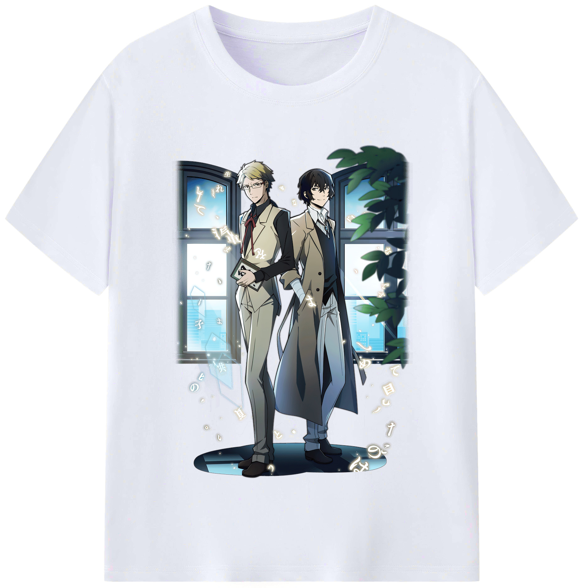 （画像用） 文豪ストレイドッグス Bungo Stray Dogs レディースカジュアルプリントTシャツ（綿100％）
