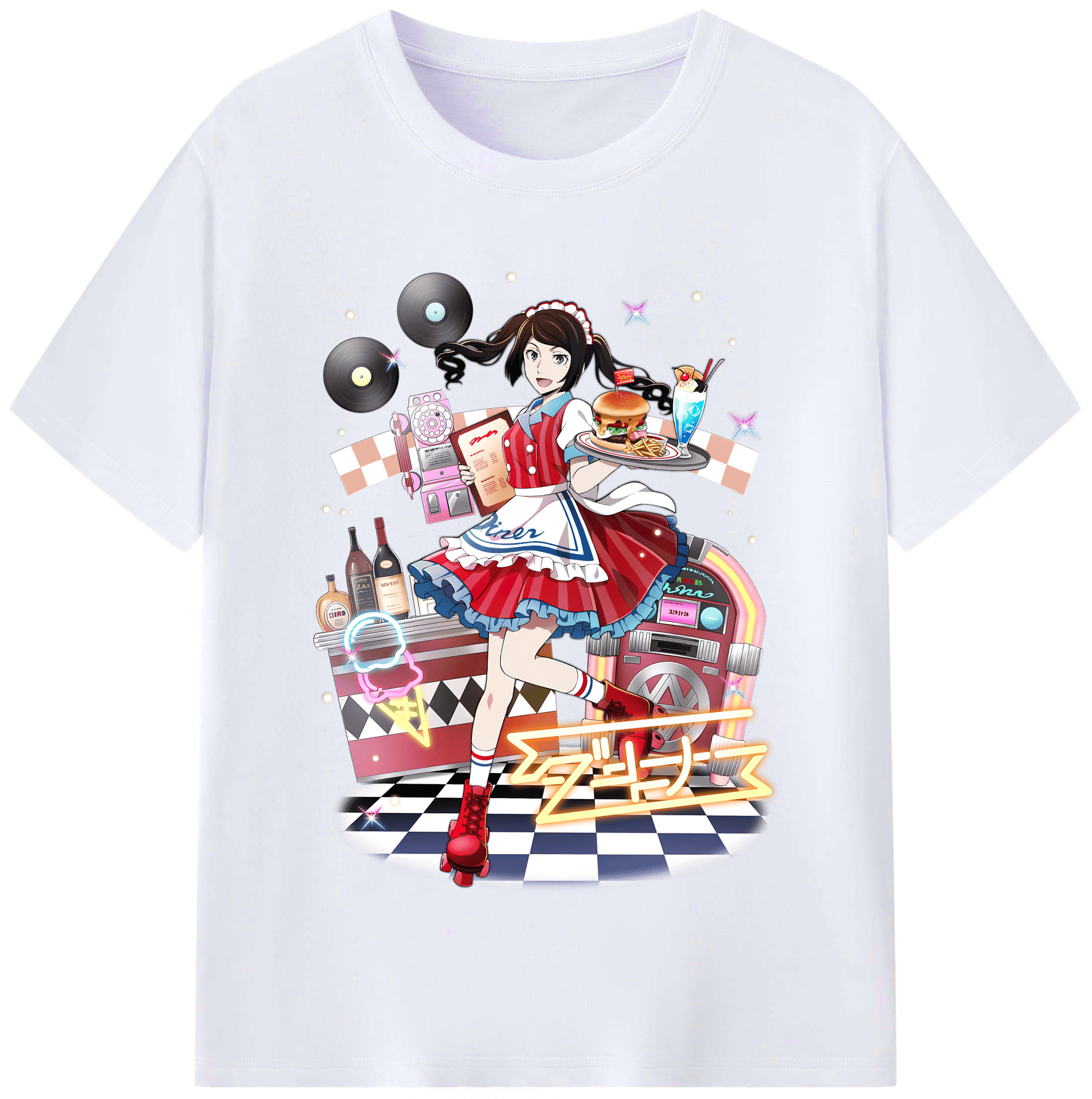（画像用） 文豪ストレイドッグス Bungo Stray Dogs レディースカジュアルプリントTシャツ（綿100％）