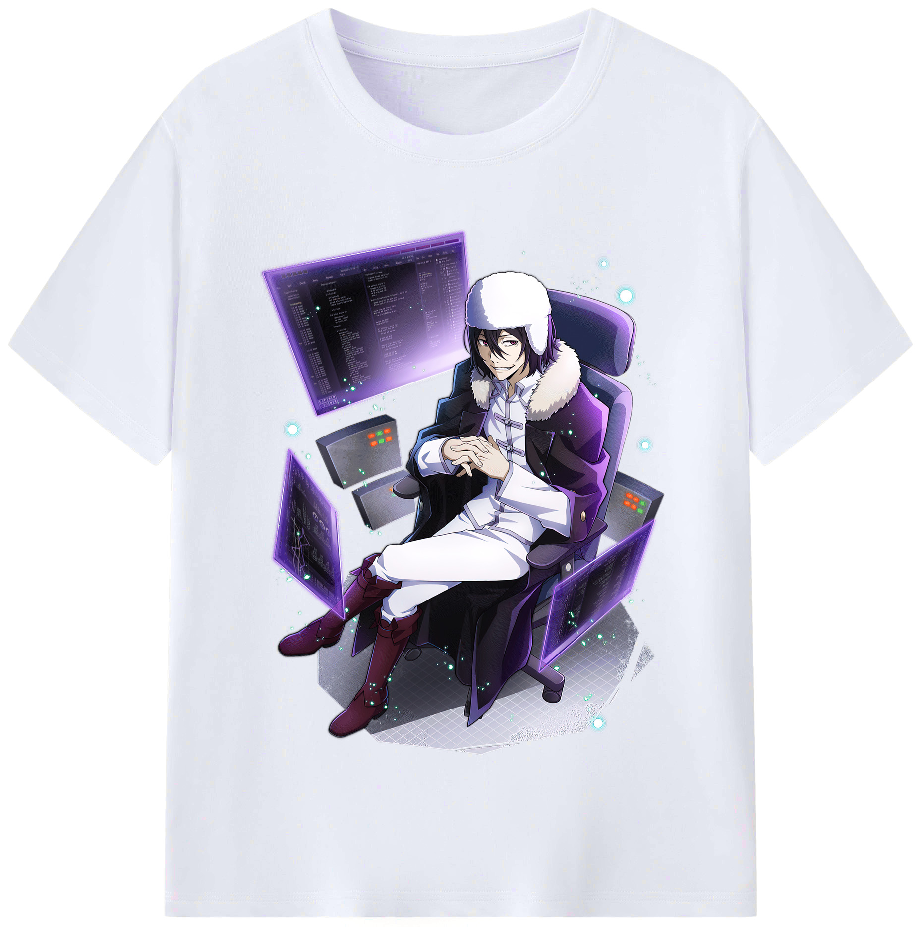 （画像用） 文豪ストレイドッグス Bungo Stray Dogs レディースカジュアルプリントTシャツ（綿100％）