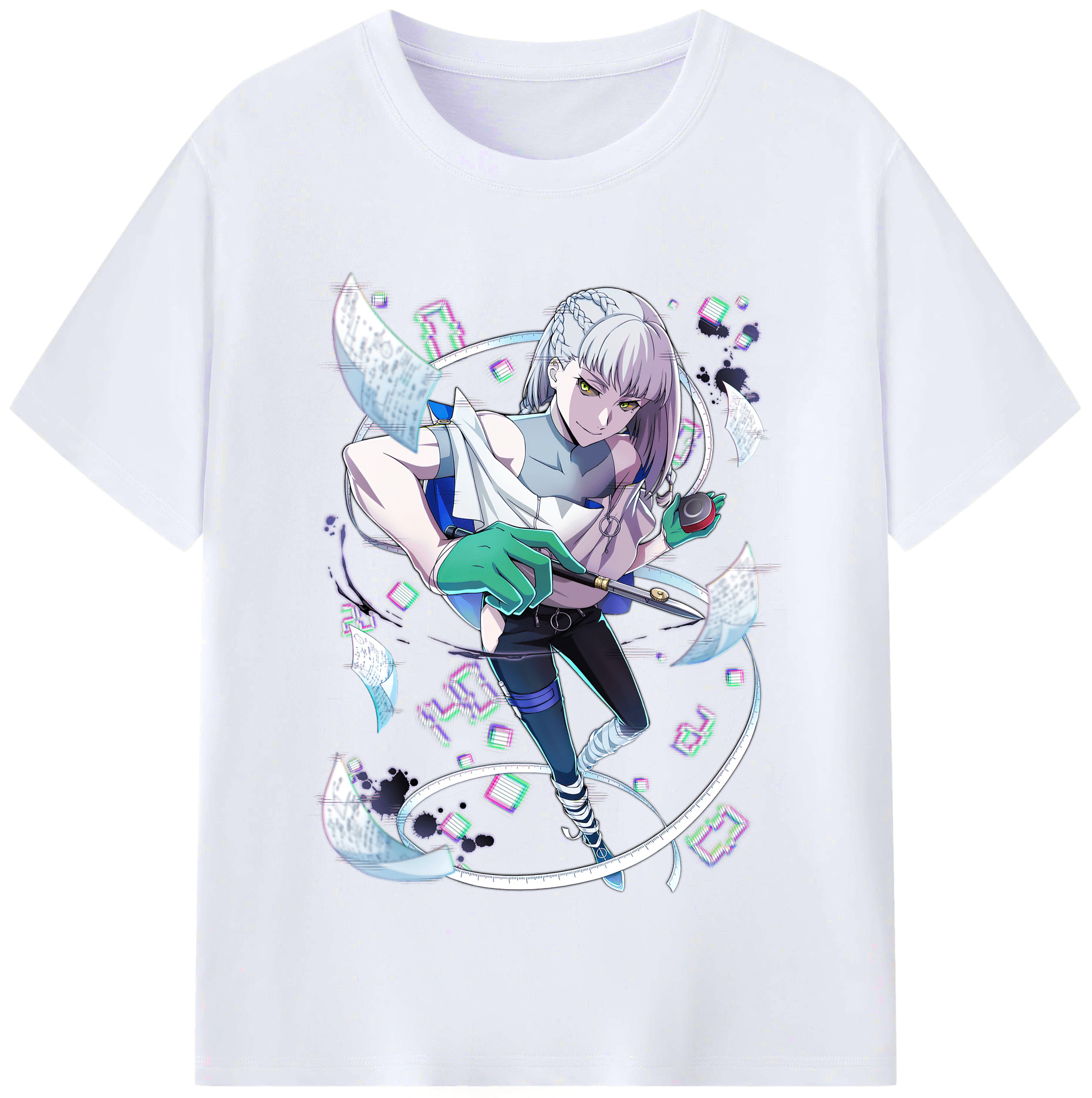 （画像用） 文豪ストレイドッグス Bungo Stray Dogs レディースカジュアルプリントTシャツ（綿100％）
