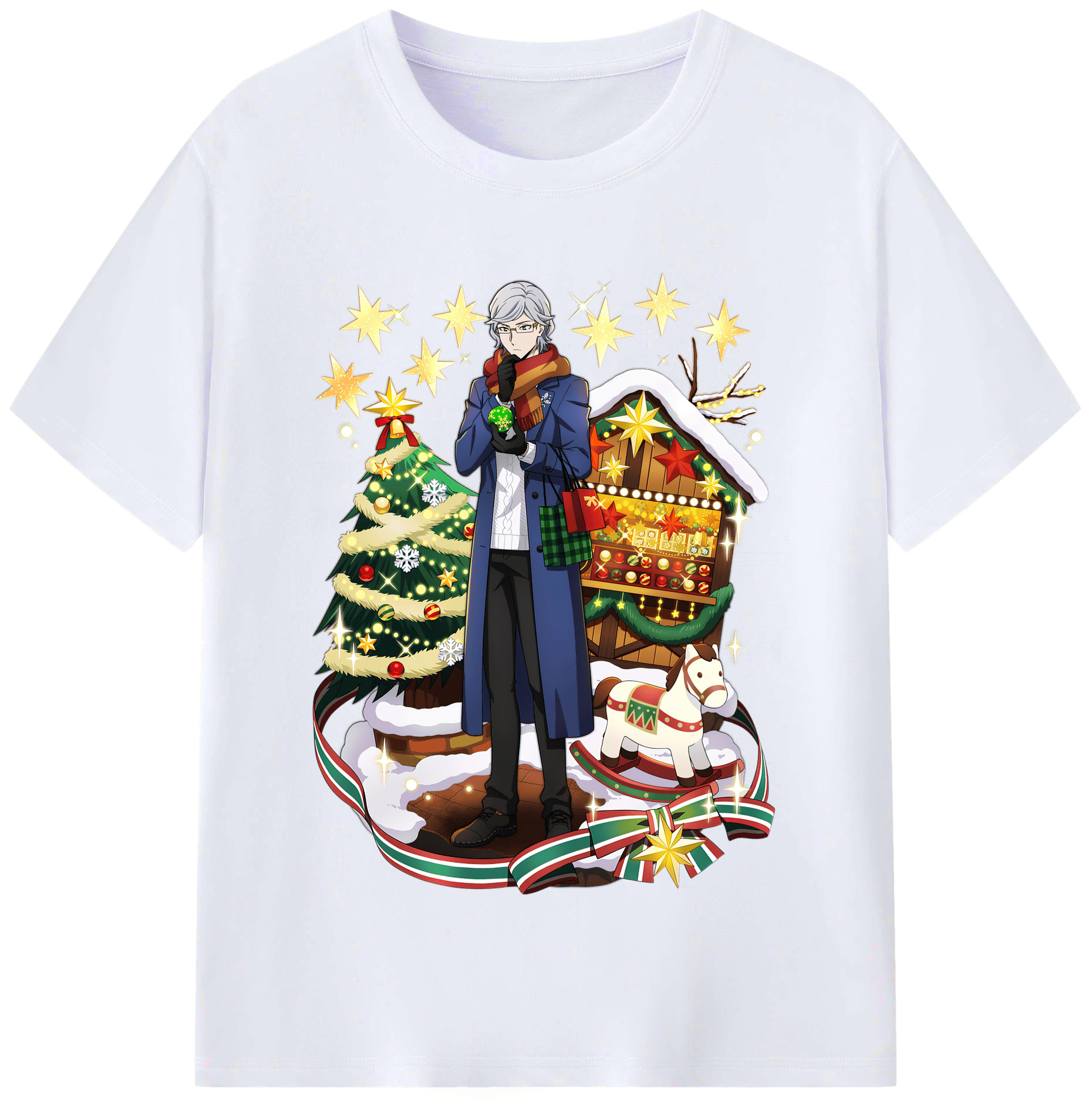（画像用） 文豪ストレイドッグス Bungo Stray Dogs レディースカジュアルプリントTシャツ（綿100％）
